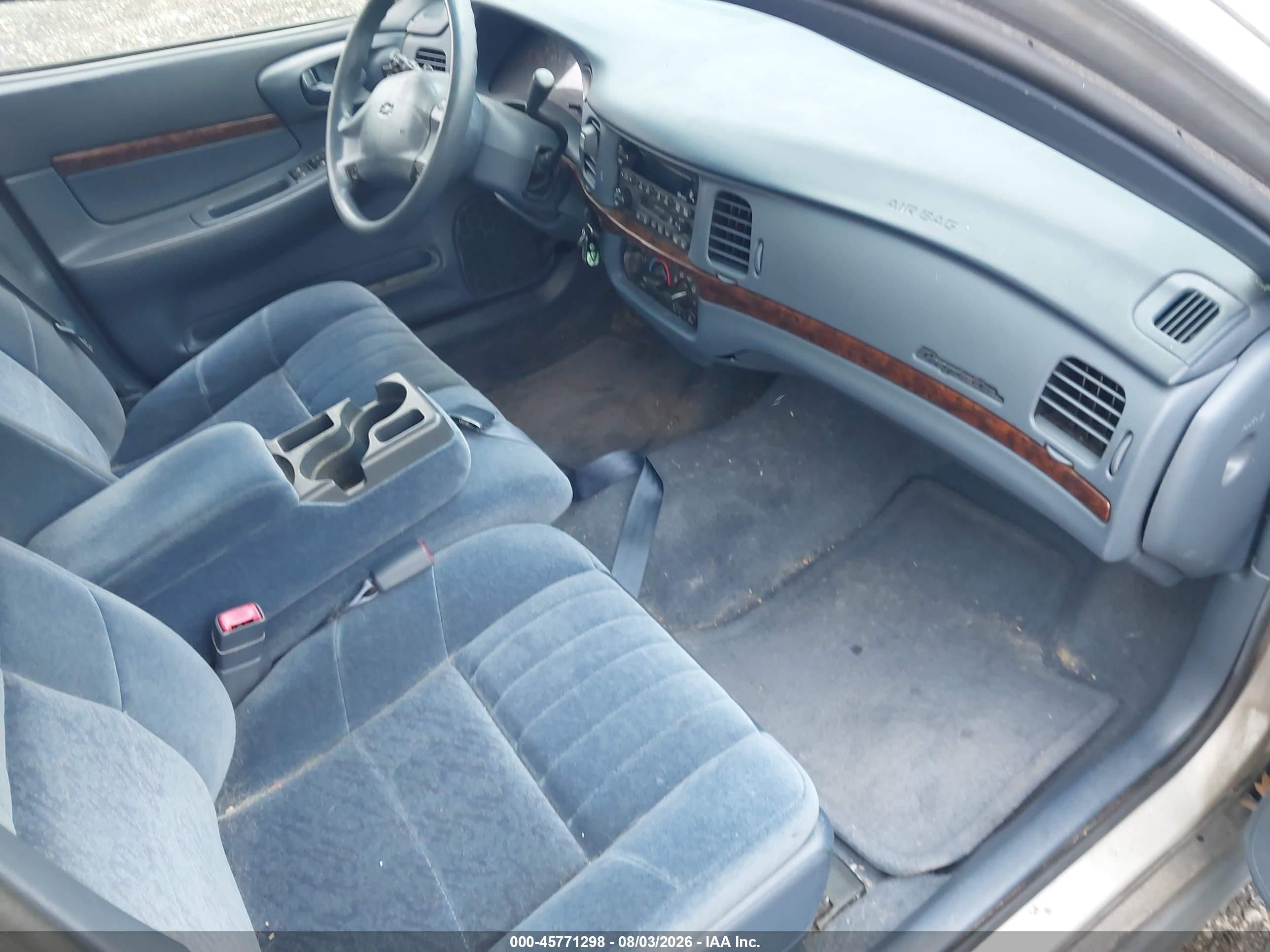 2001 Chevrolet Impala   Silver vin: 2G1WF55E819274475