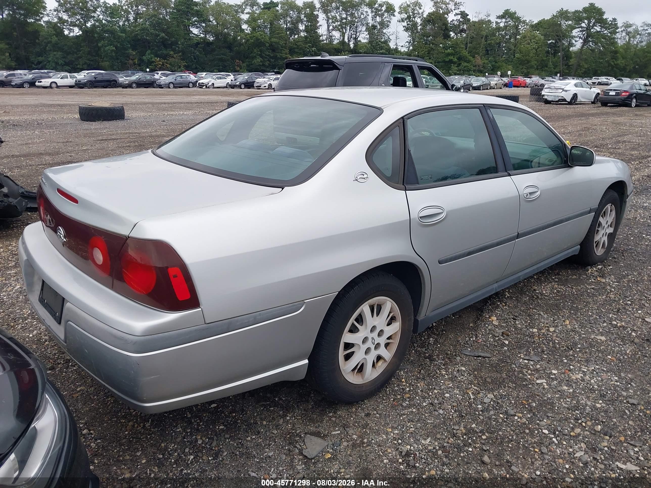 2001 Chevrolet Impala   Silver vin: 2G1WF55E819274475