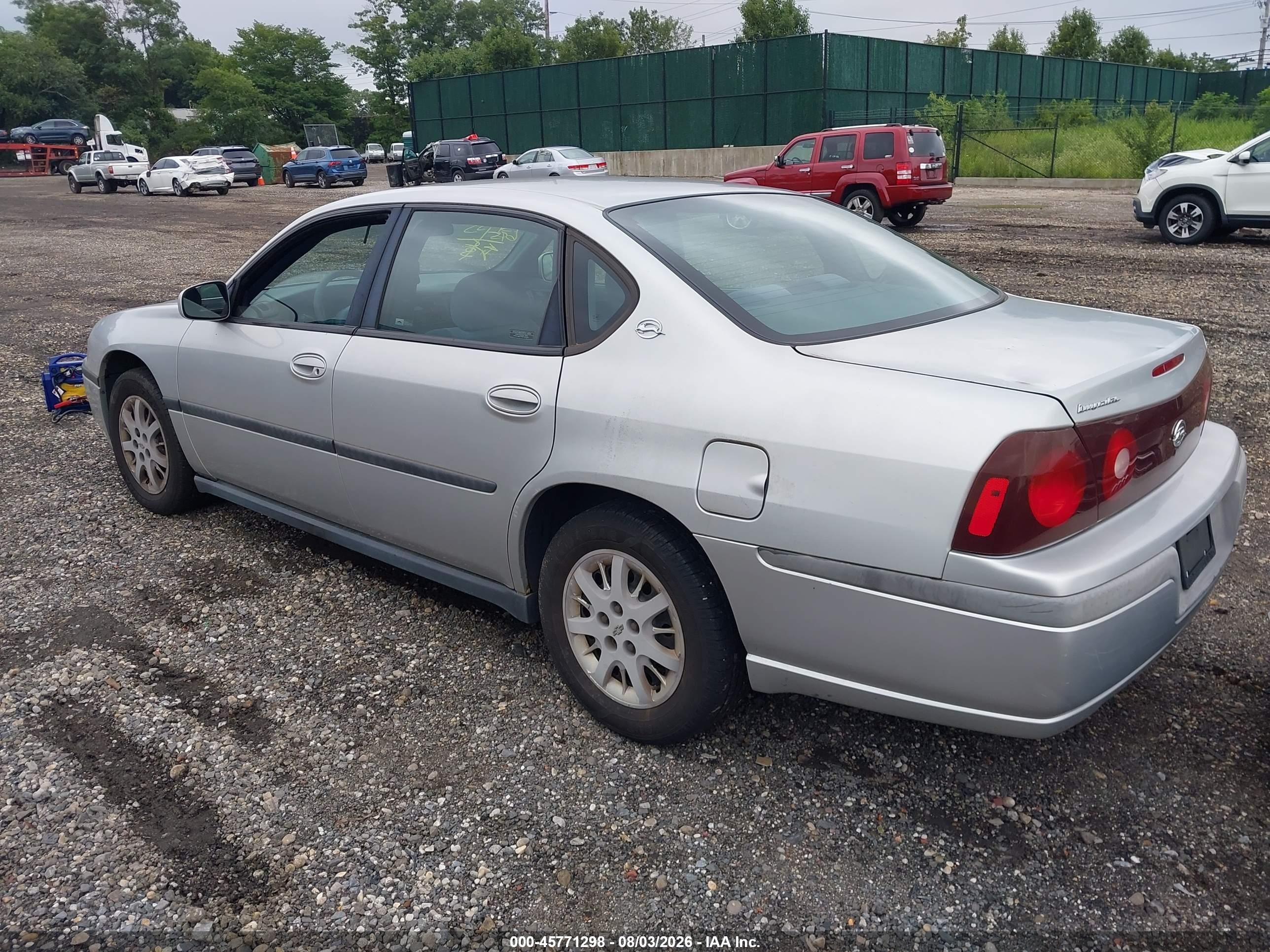 2001 Chevrolet Impala   Silver vin: 2G1WF55E819274475