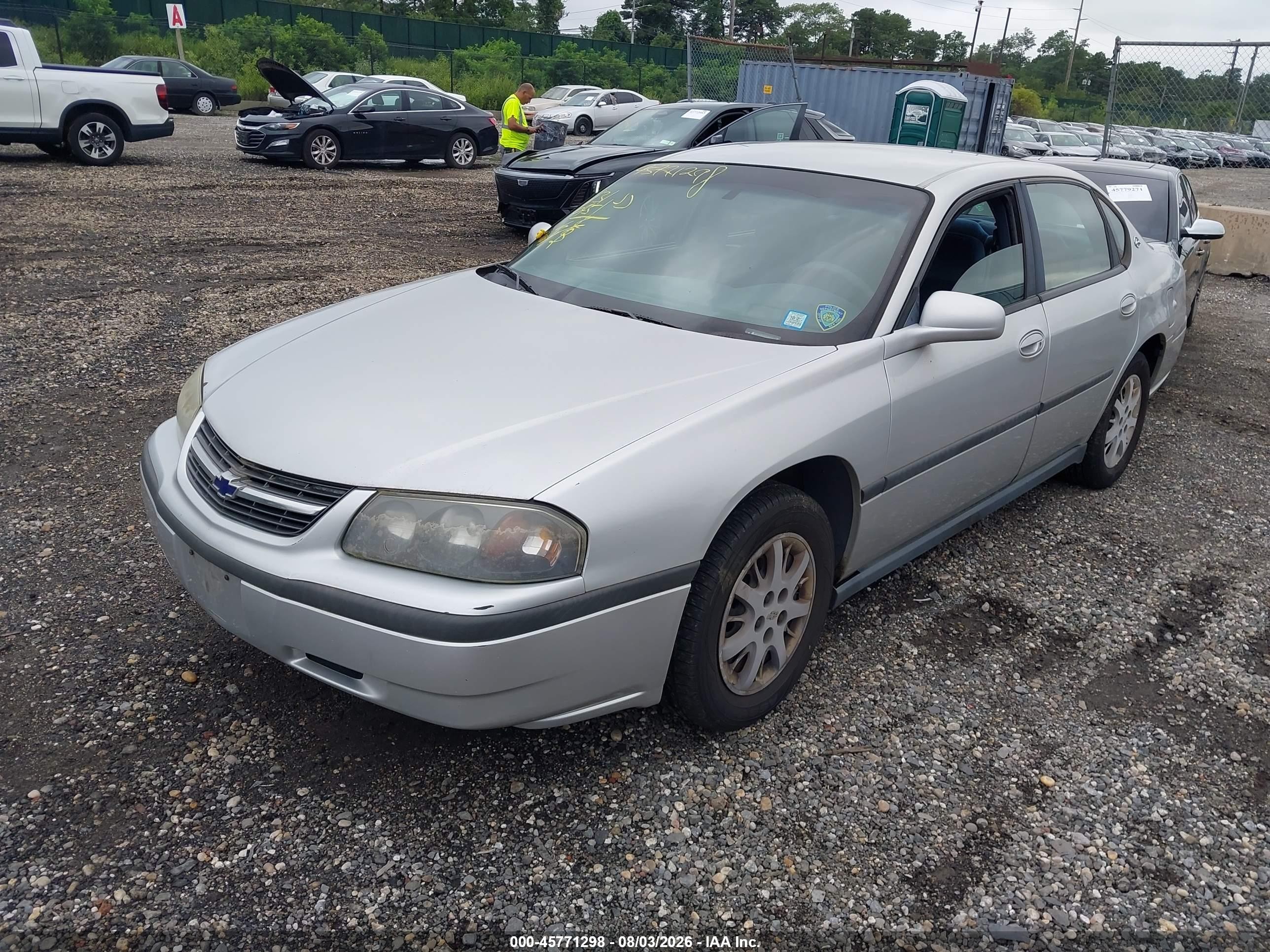 2001 Chevrolet Impala   Silver vin: 2G1WF55E819274475