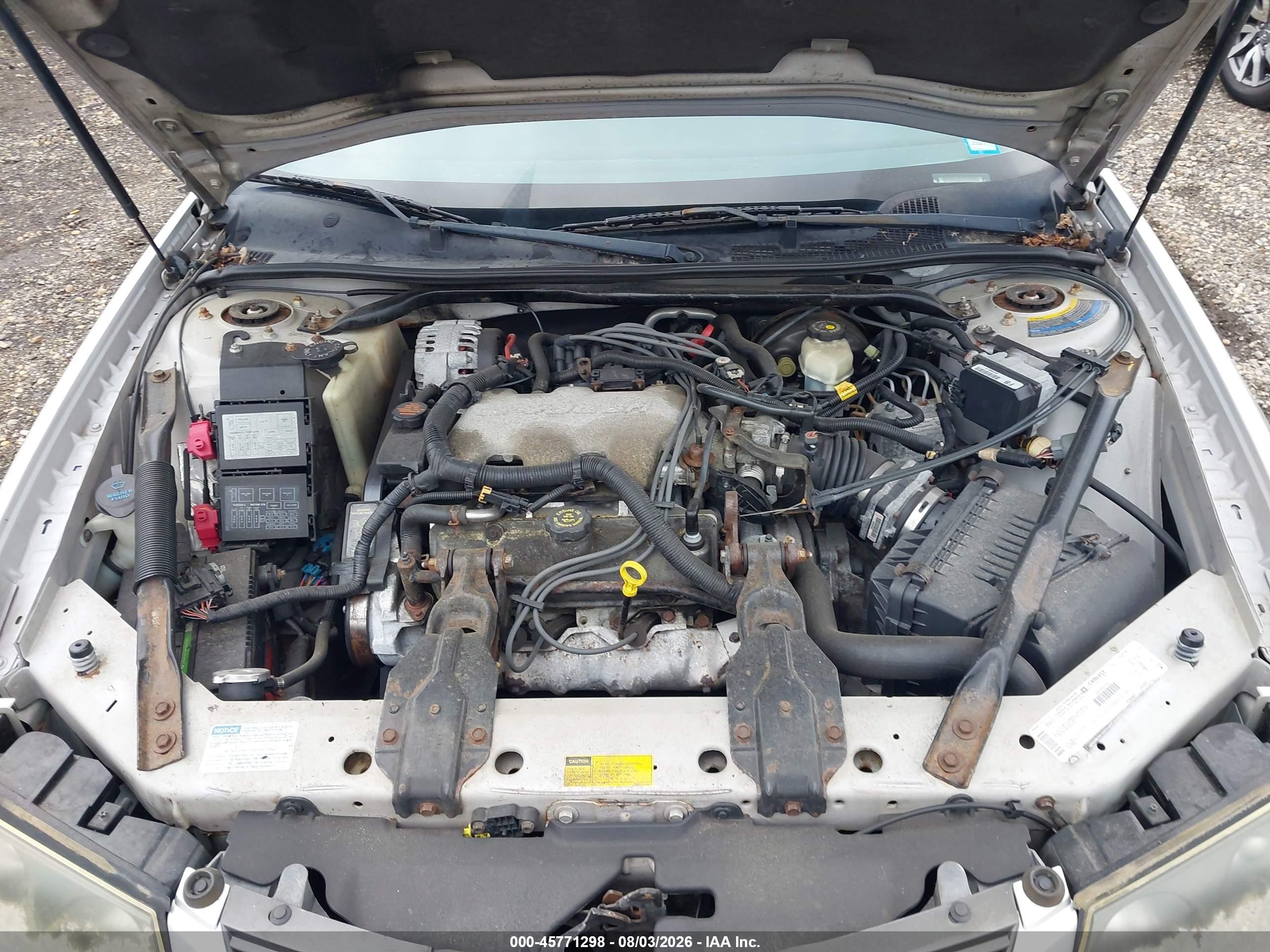 2001 Chevrolet Impala   Silver vin: 2G1WF55E819274475