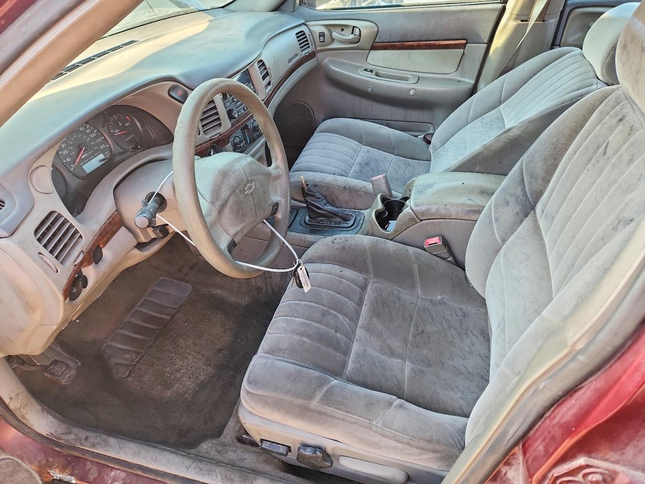 2002 Chevrolet Impala Burgundy vin: 2G1WF55E929313320