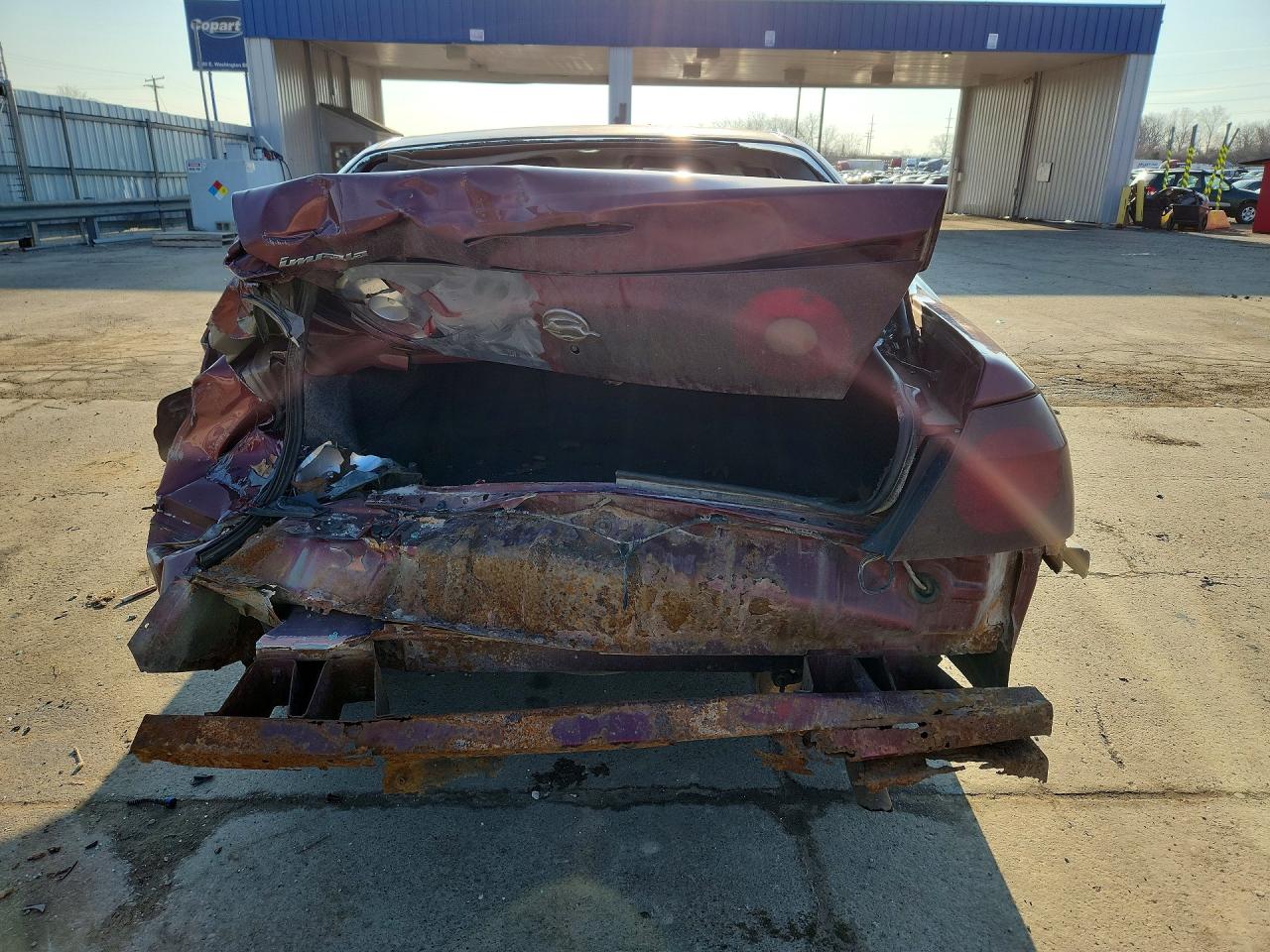 2002 Chevrolet Impala Burgundy vin: 2G1WF55E929313320