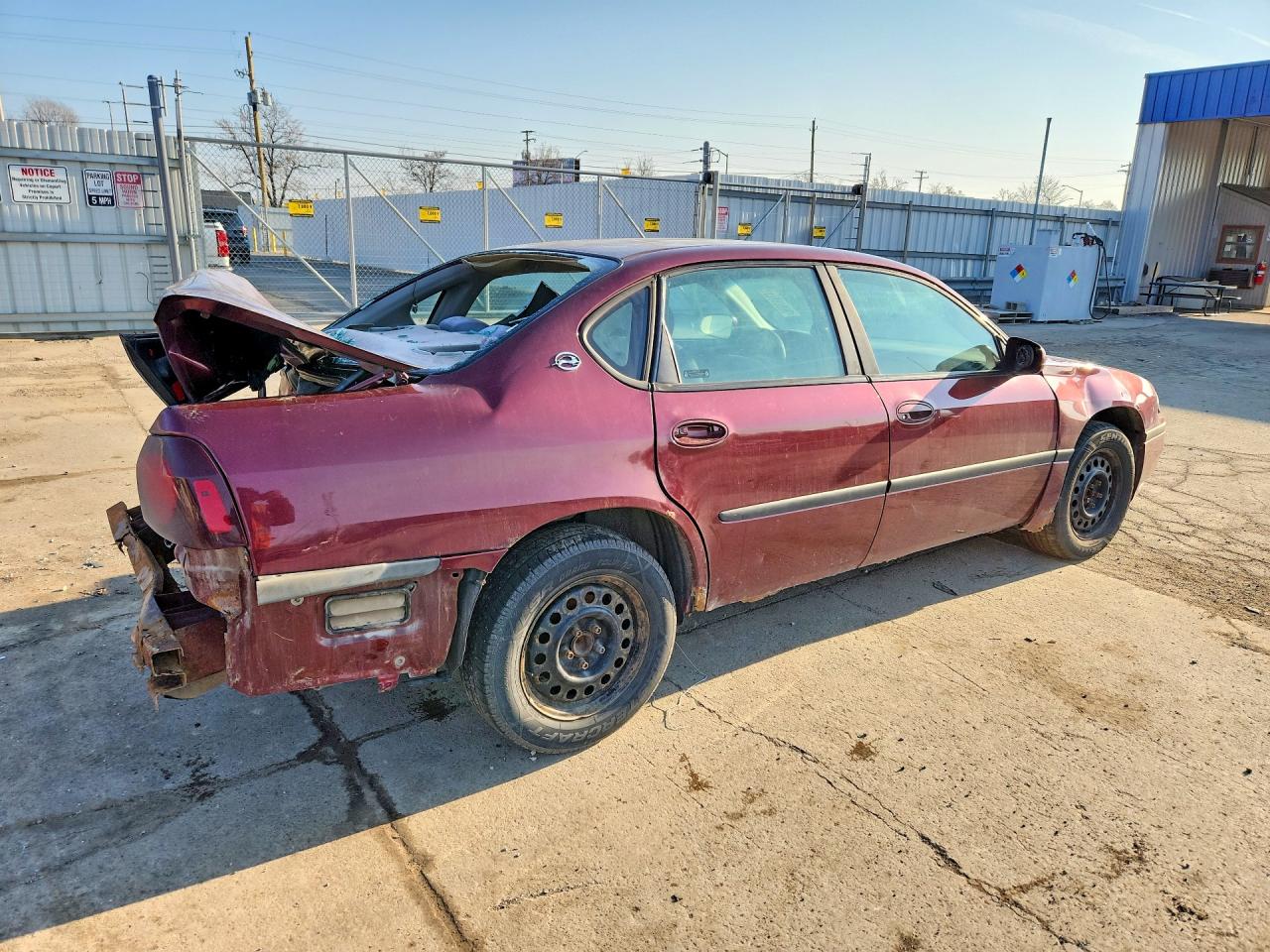 2002 Chevrolet Impala Burgundy vin: 2G1WF55E929313320