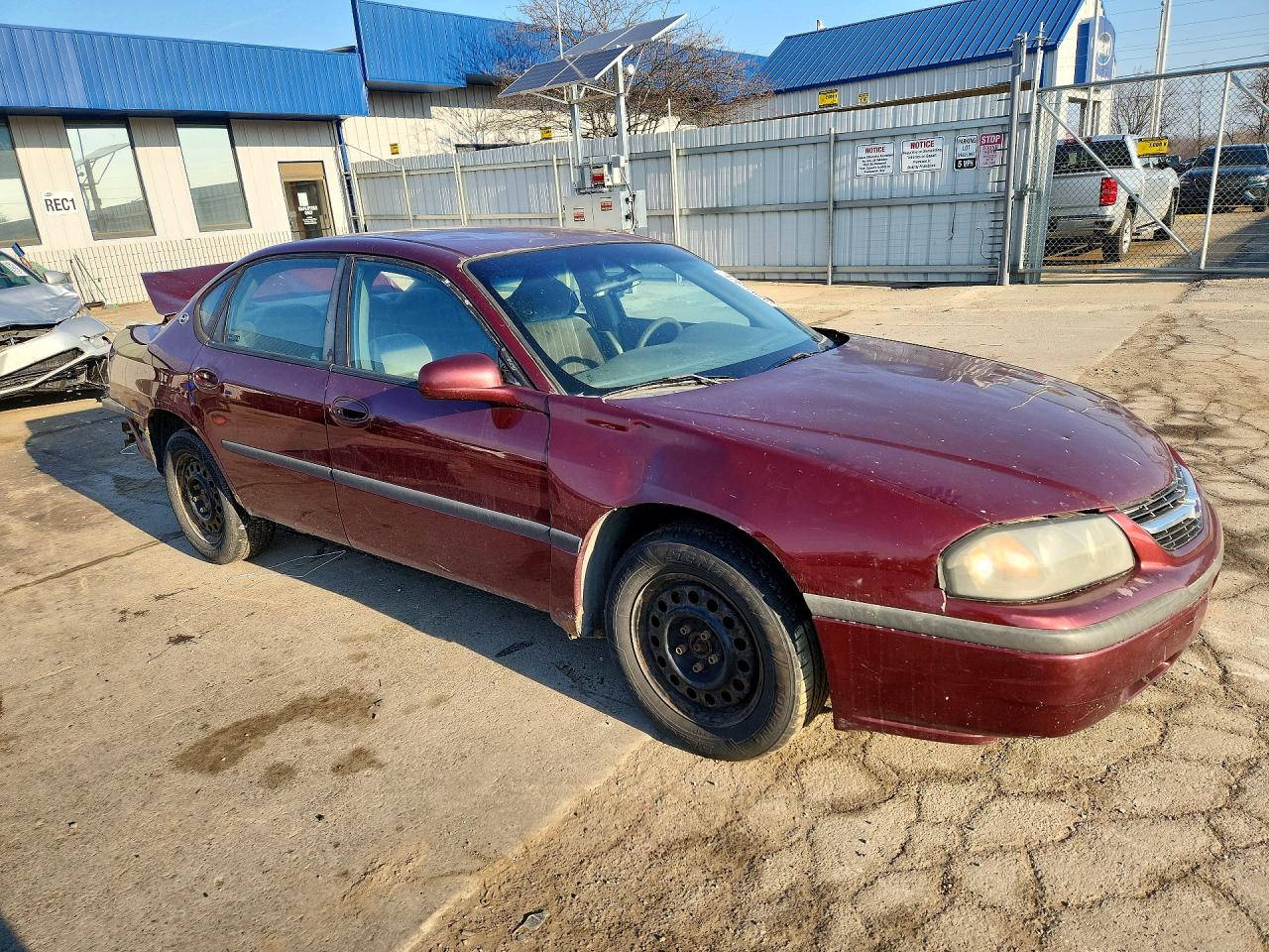 2002 Chevrolet Impala Burgundy vin: 2G1WF55E929313320