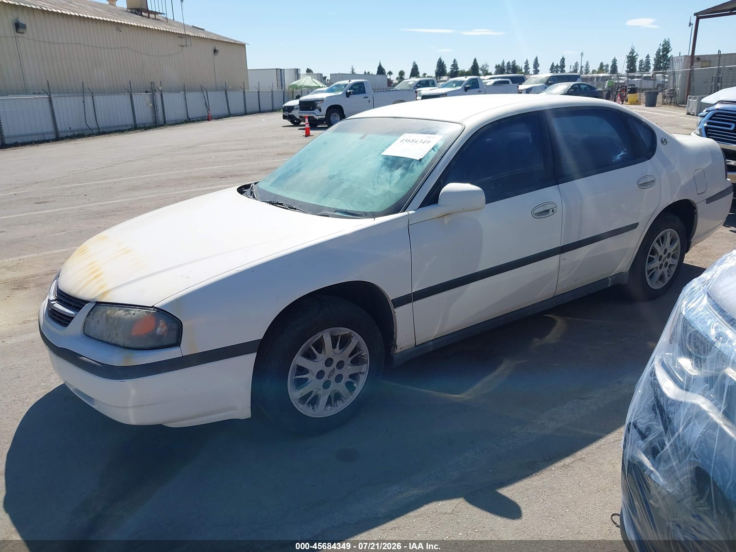 2002 Chevrolet Impala   White vin: 2G1WF55EX29249272