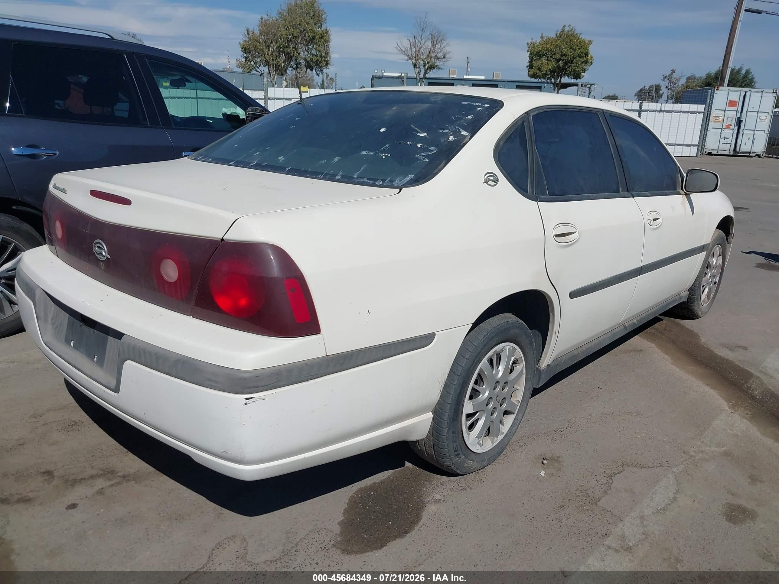 2002 Chevrolet Impala   White vin: 2G1WF55EX29249272
