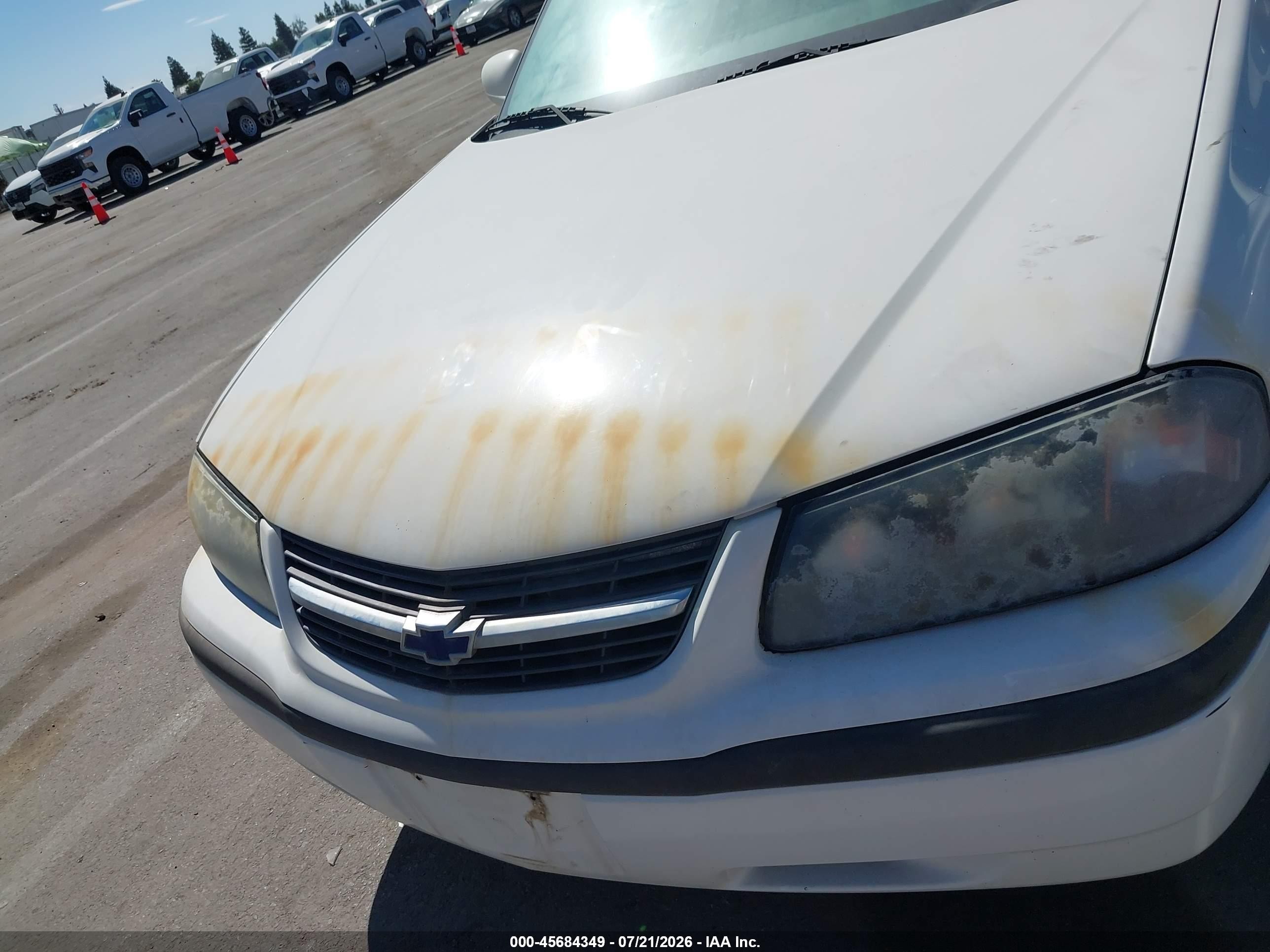 2002 Chevrolet Impala   White vin: 2G1WF55EX29249272
