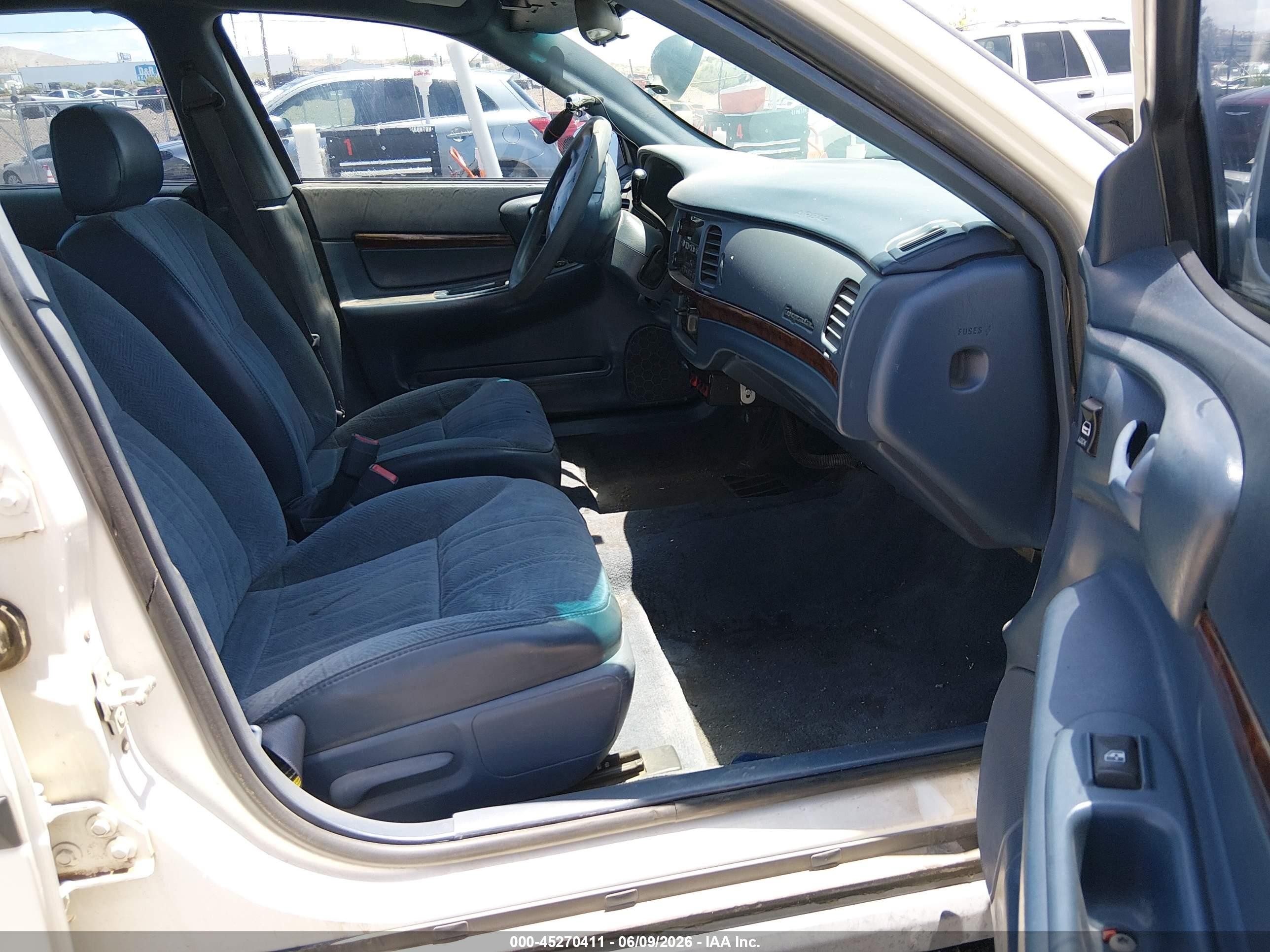 2005 Chevrolet Impala Police White vin: 2G1WF55K059374033
