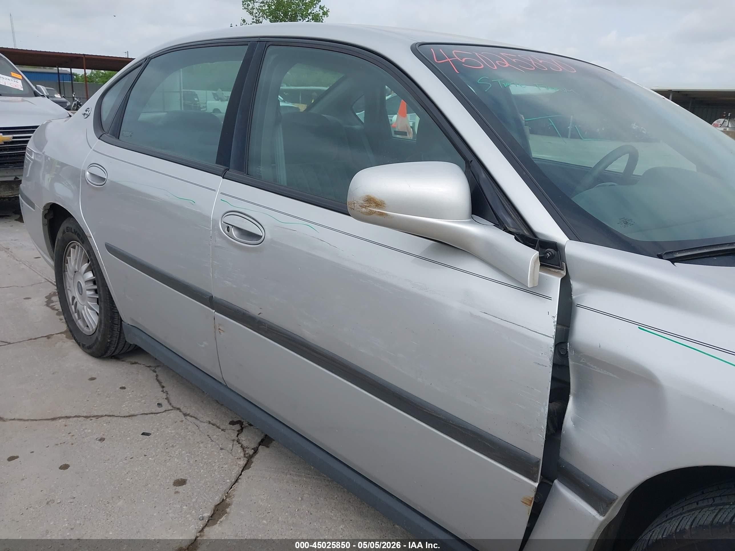 2000 Chevrolet Impala   Серебряный vin: 2G1WF55K0Y9245293