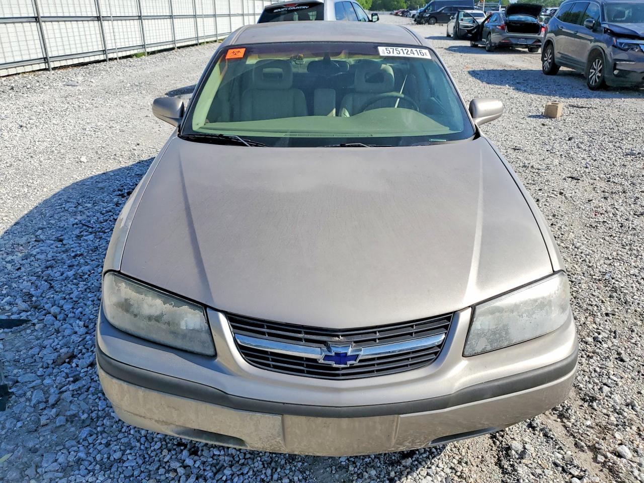 2002 Chevrolet Impala Gold vin: 2G1WF55K229180311