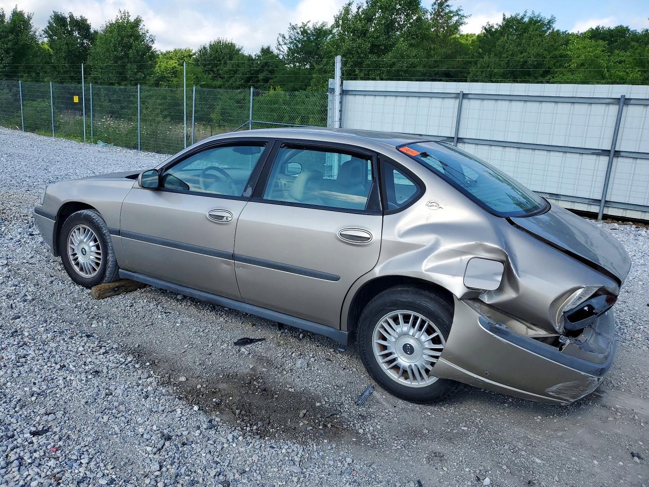 2002 Chevrolet Impala Gold vin: 2G1WF55K229180311