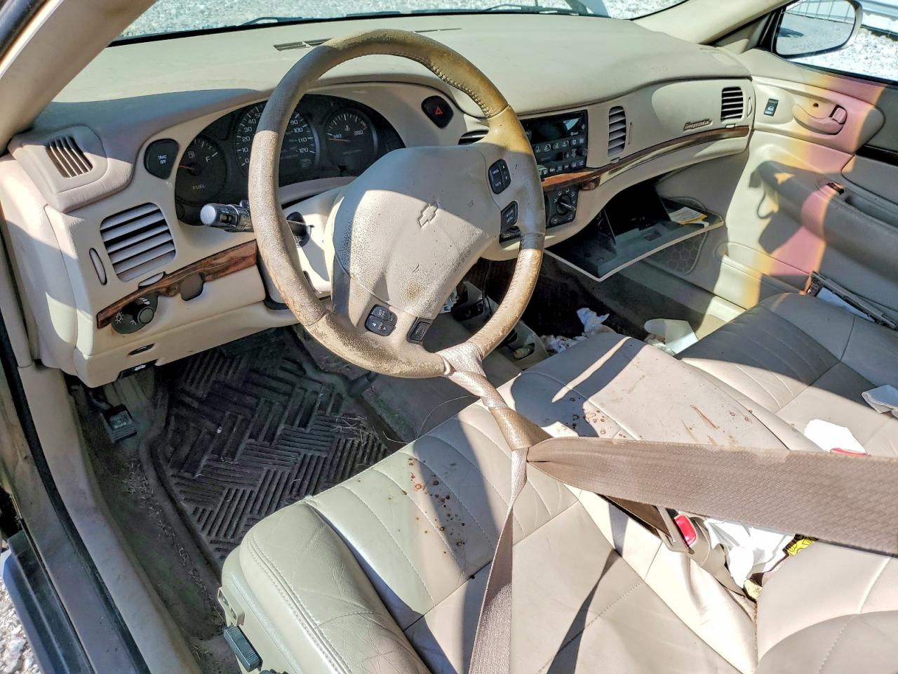 2002 Chevrolet Impala Gold vin: 2G1WF55K229180311
