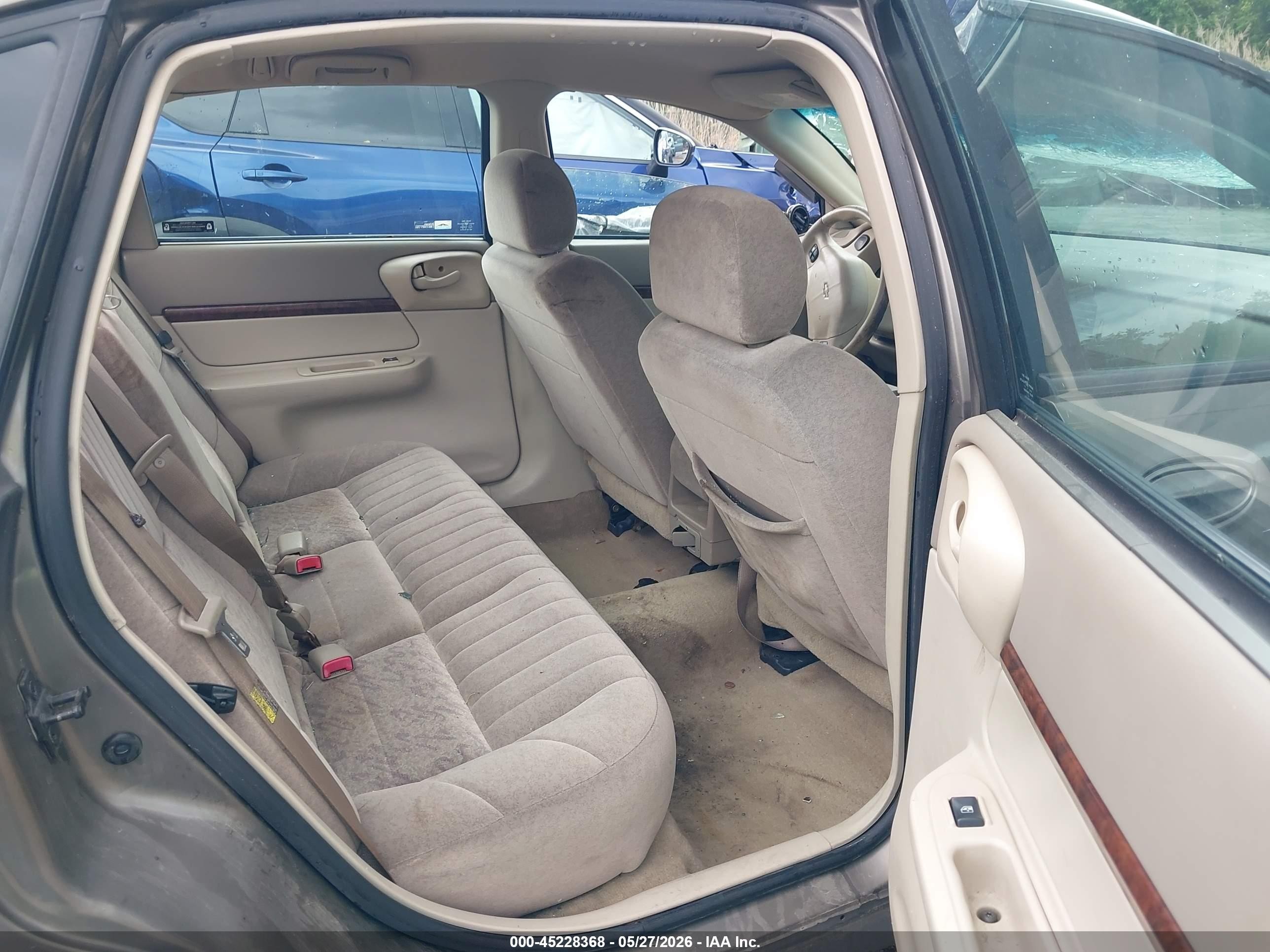 2002 Chevrolet Impala   Brown vin: 2G1WF55K329204762