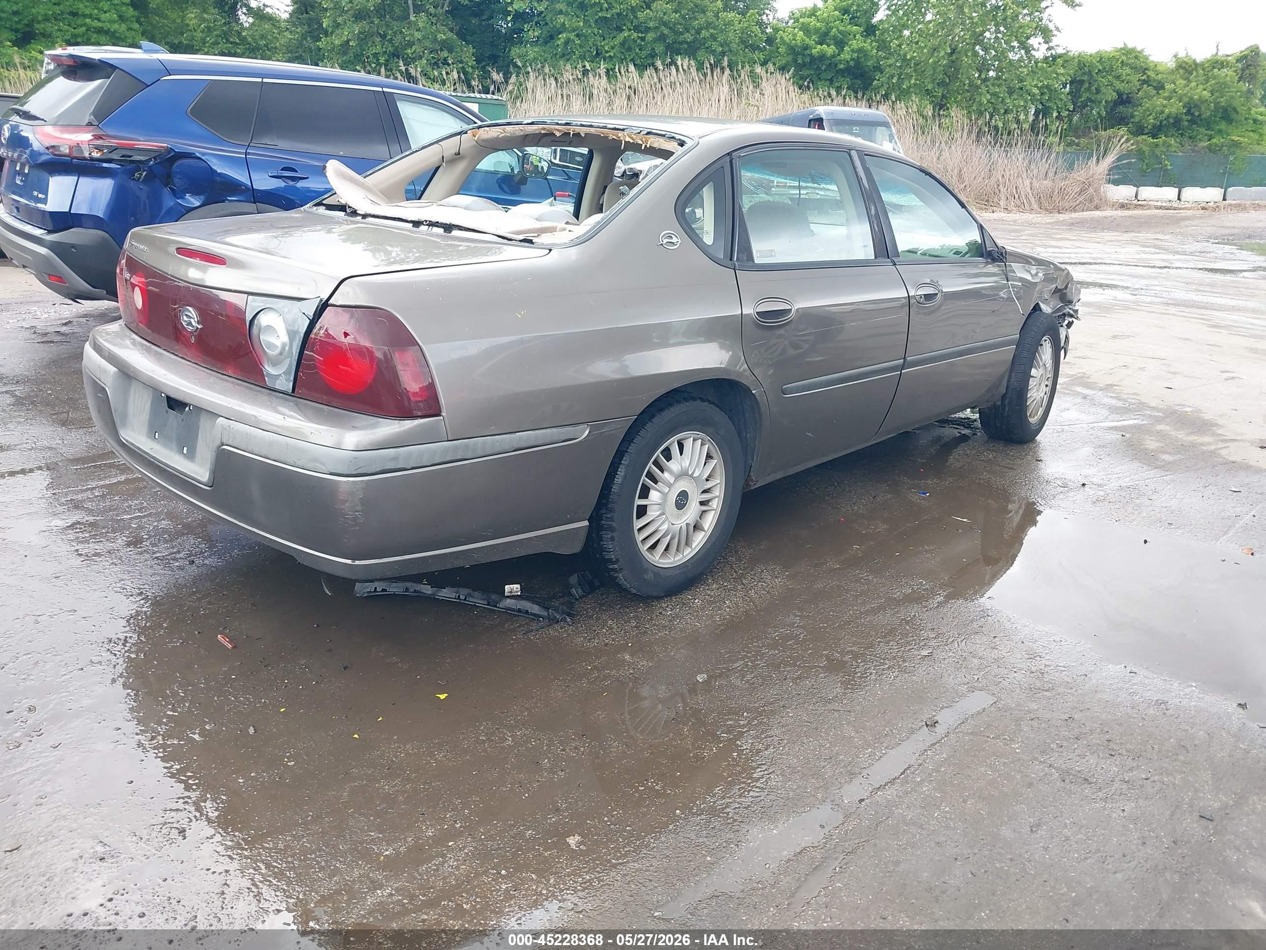 2002 Chevrolet Impala   Brown vin: 2G1WF55K329204762