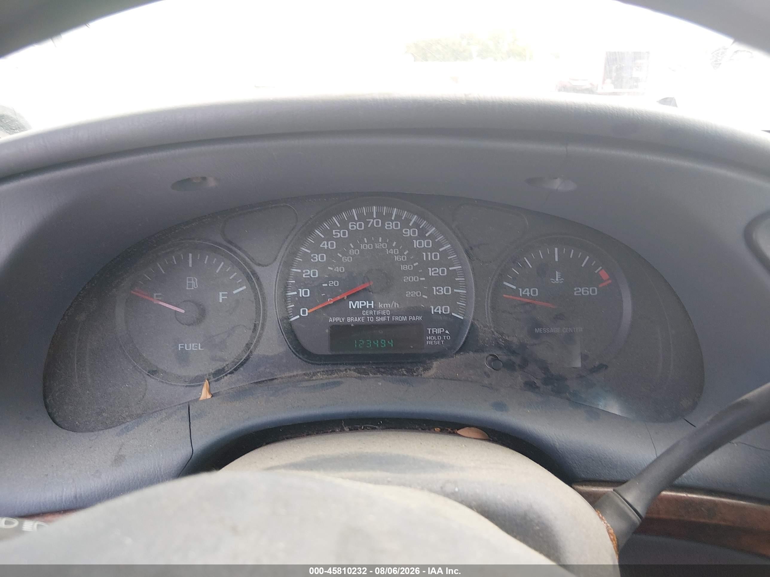 2003 Chevrolet Impala Police White vin: 2G1WF55K339246348