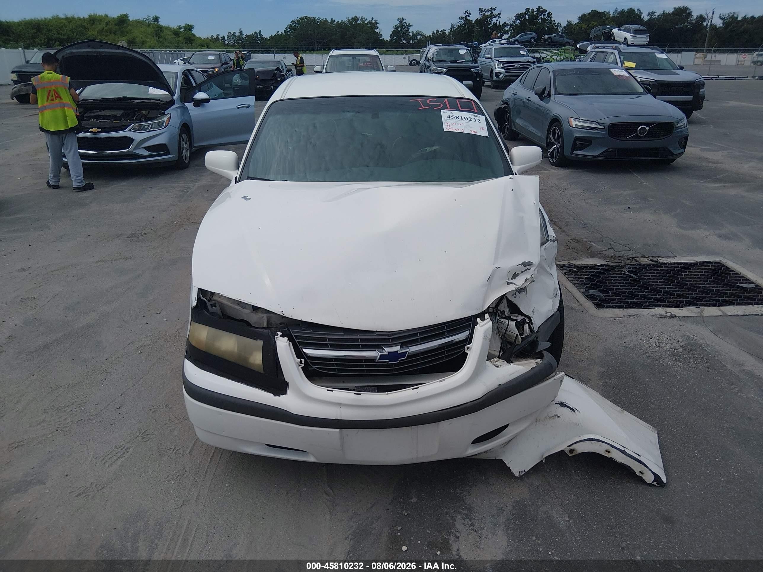 2003 Chevrolet Impala Police White vin: 2G1WF55K339246348