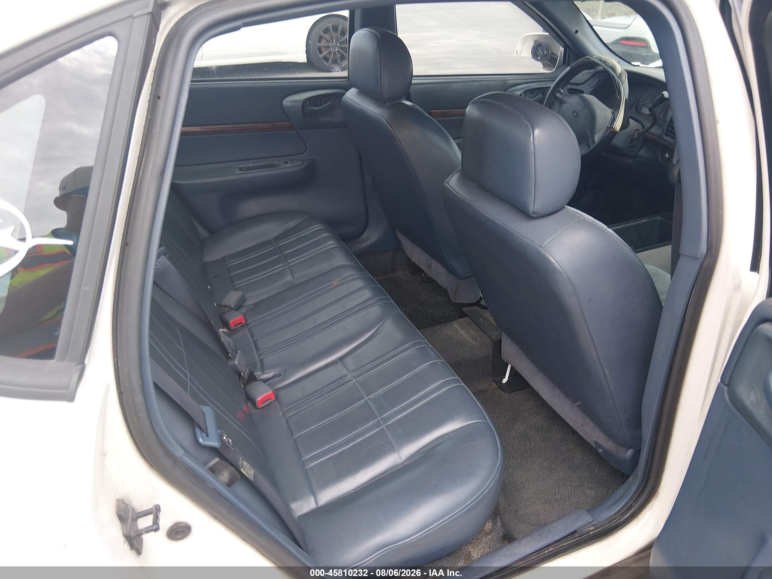 2003 Chevrolet Impala Police White vin: 2G1WF55K339246348