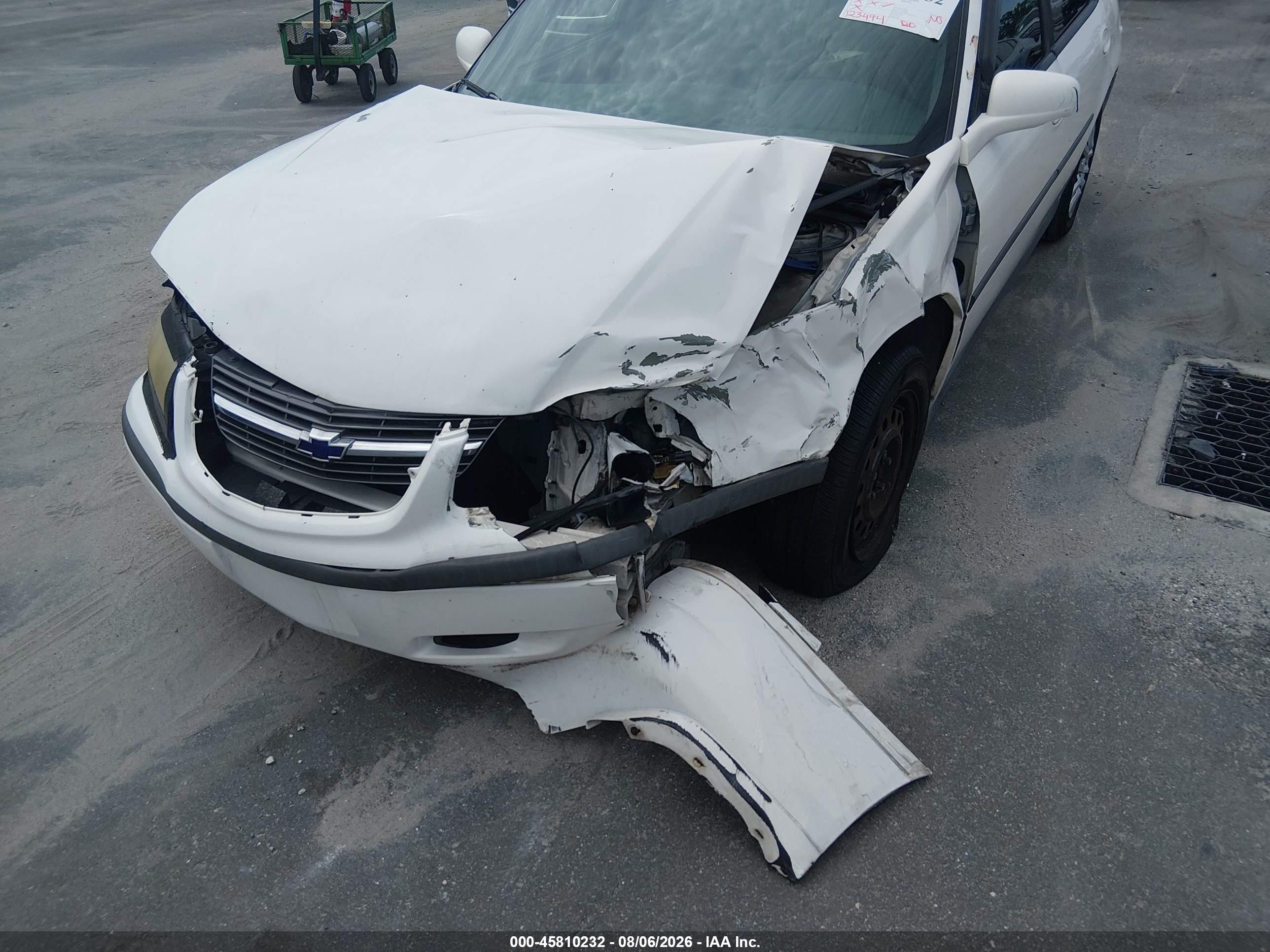 2003 Chevrolet Impala Police White vin: 2G1WF55K339246348