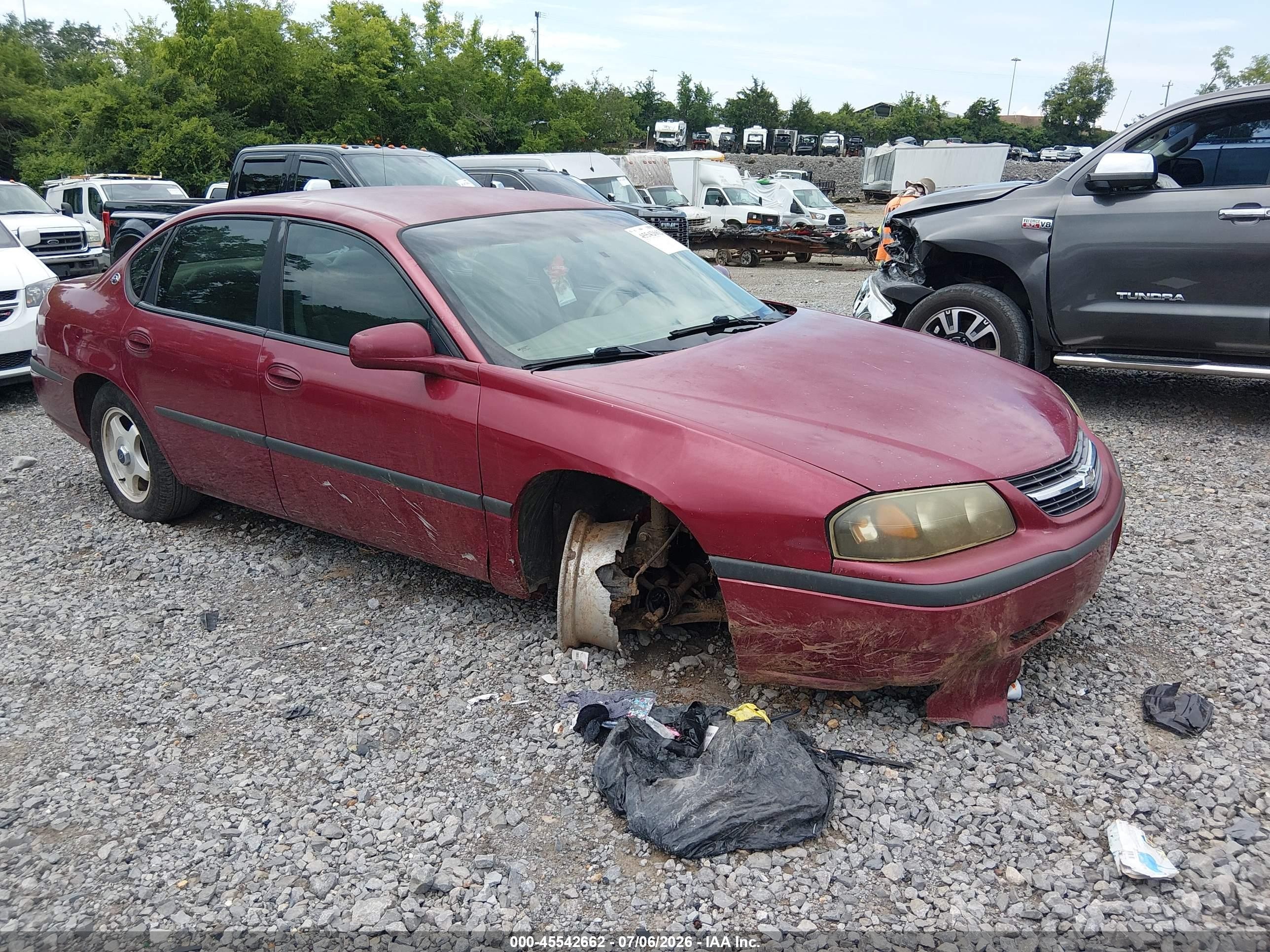 2005 Chevrolet Impala Police Красный vin: 2G1WF55K659202914