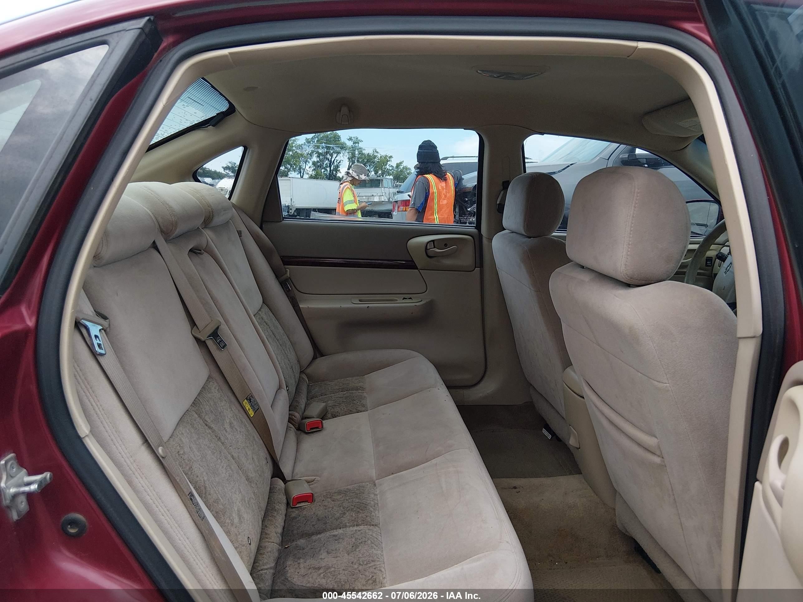 2005 Chevrolet Impala Police Red vin: 2G1WF55K659202914