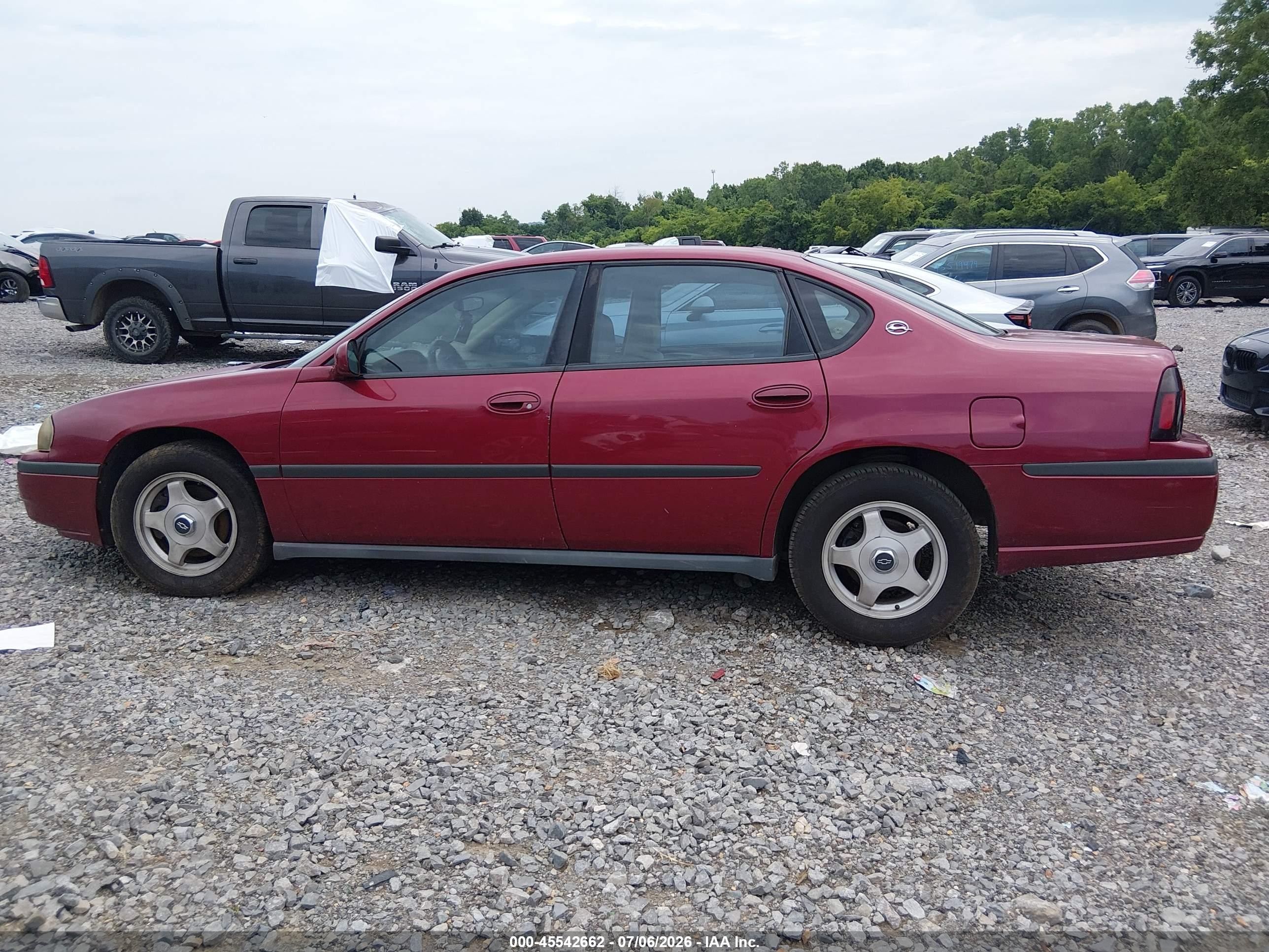 2005 Chevrolet Impala Police Red vin: 2G1WF55K659202914