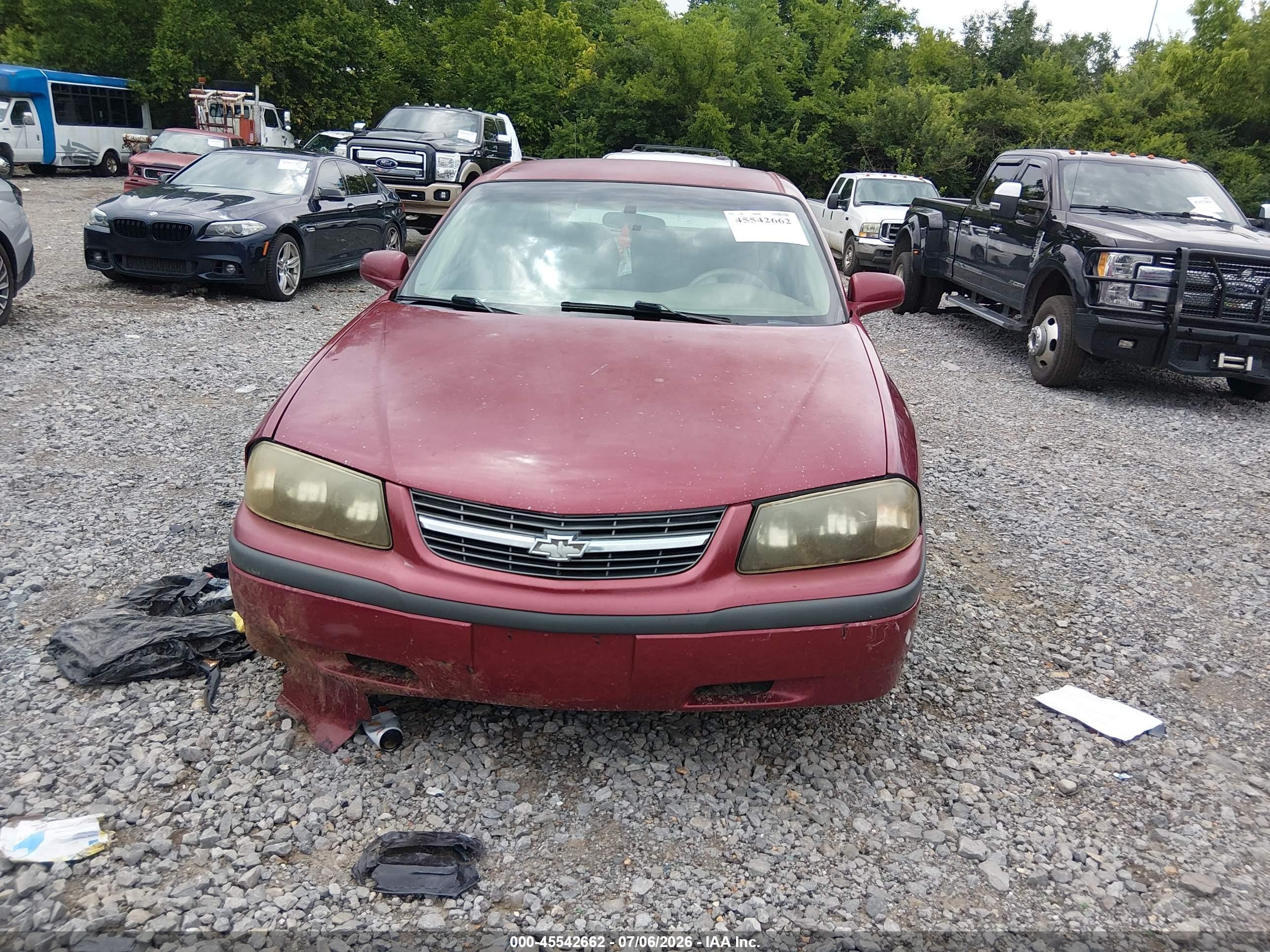 2005 Chevrolet Impala Police Red vin: 2G1WF55K659202914