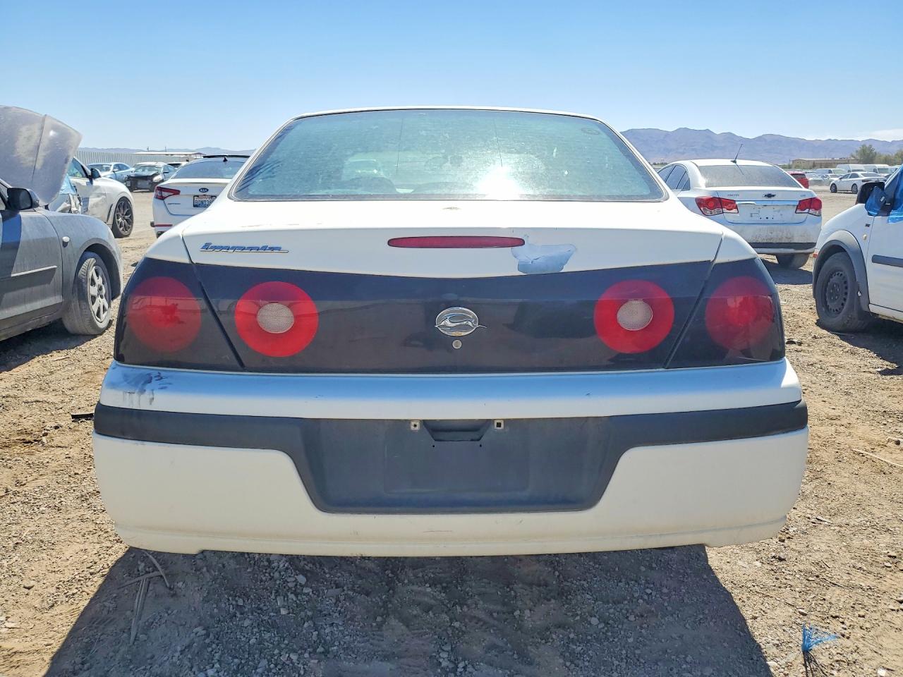 2005 Chevrolet Impala White vin: 2G1WF55K859217494