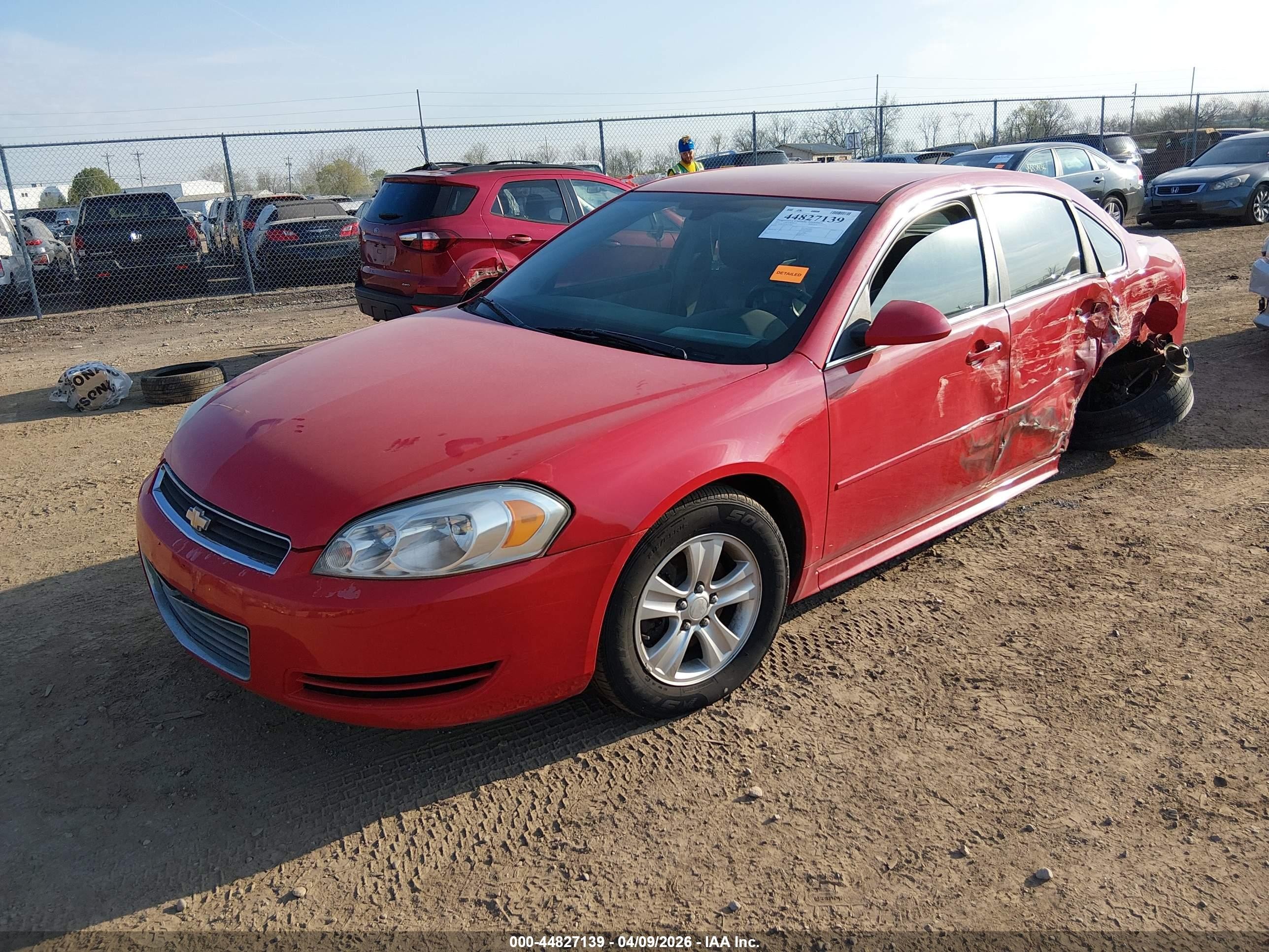 2012 Chevrolet Impala Ls Red vin: 2G1WF5E30C1158851