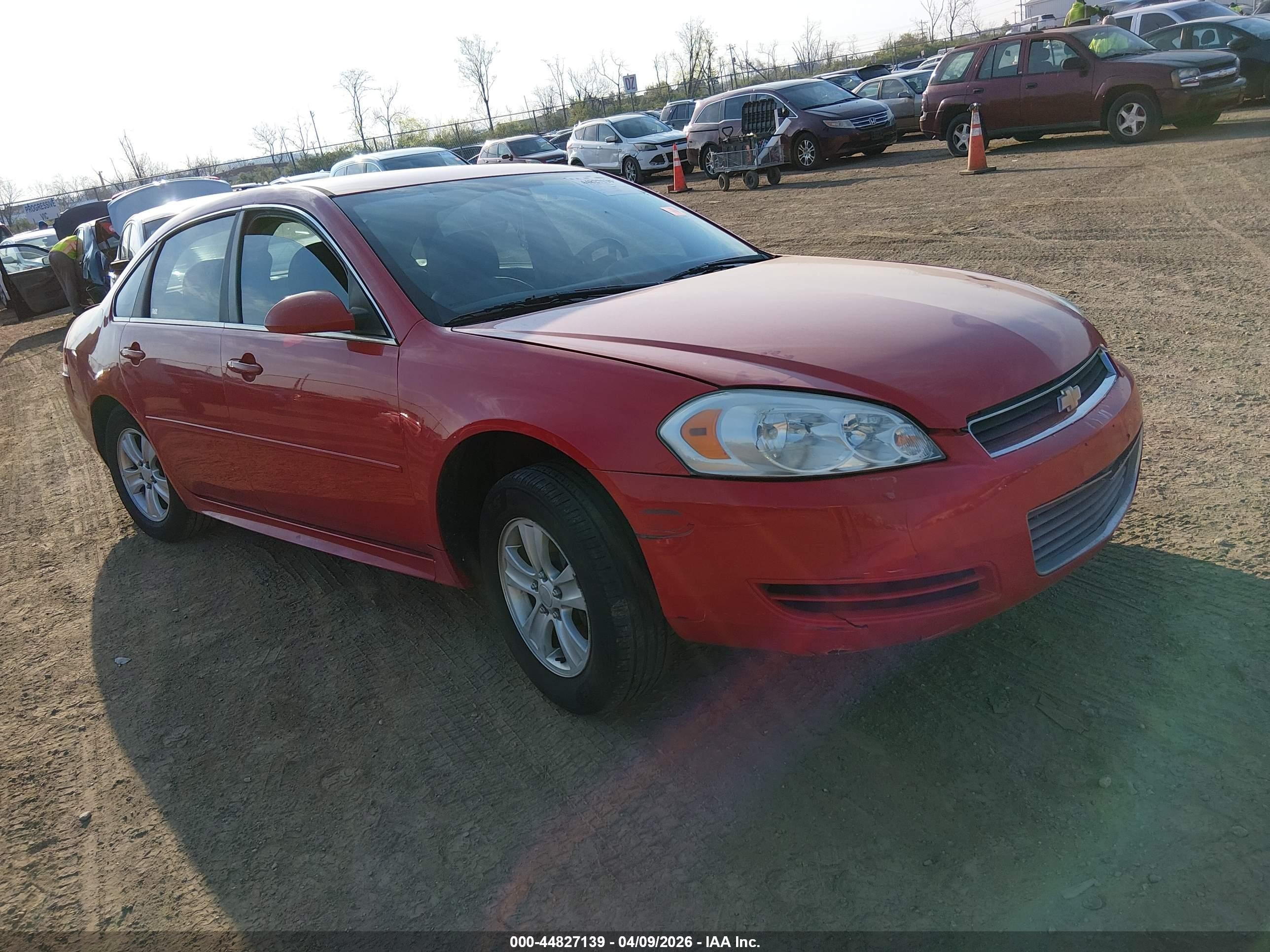 2012 Chevrolet Impala Ls Red vin: 2G1WF5E30C1158851