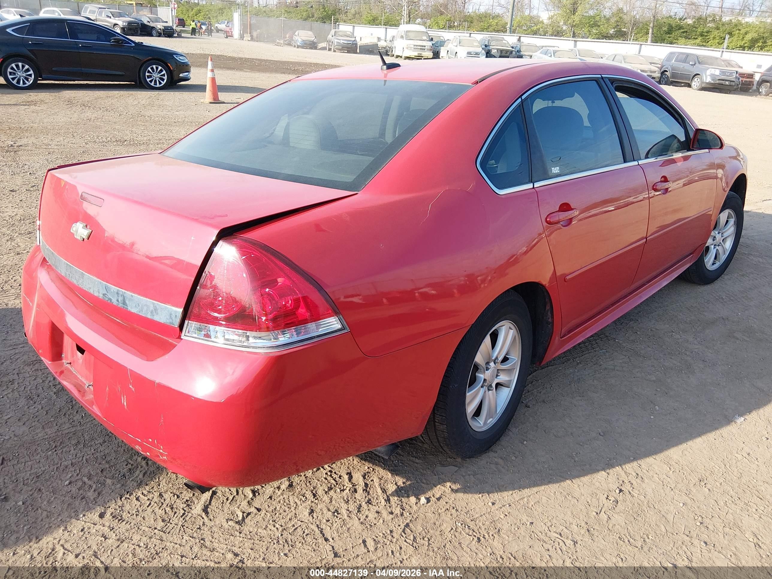 2012 Chevrolet Impala Ls Red vin: 2G1WF5E30C1158851