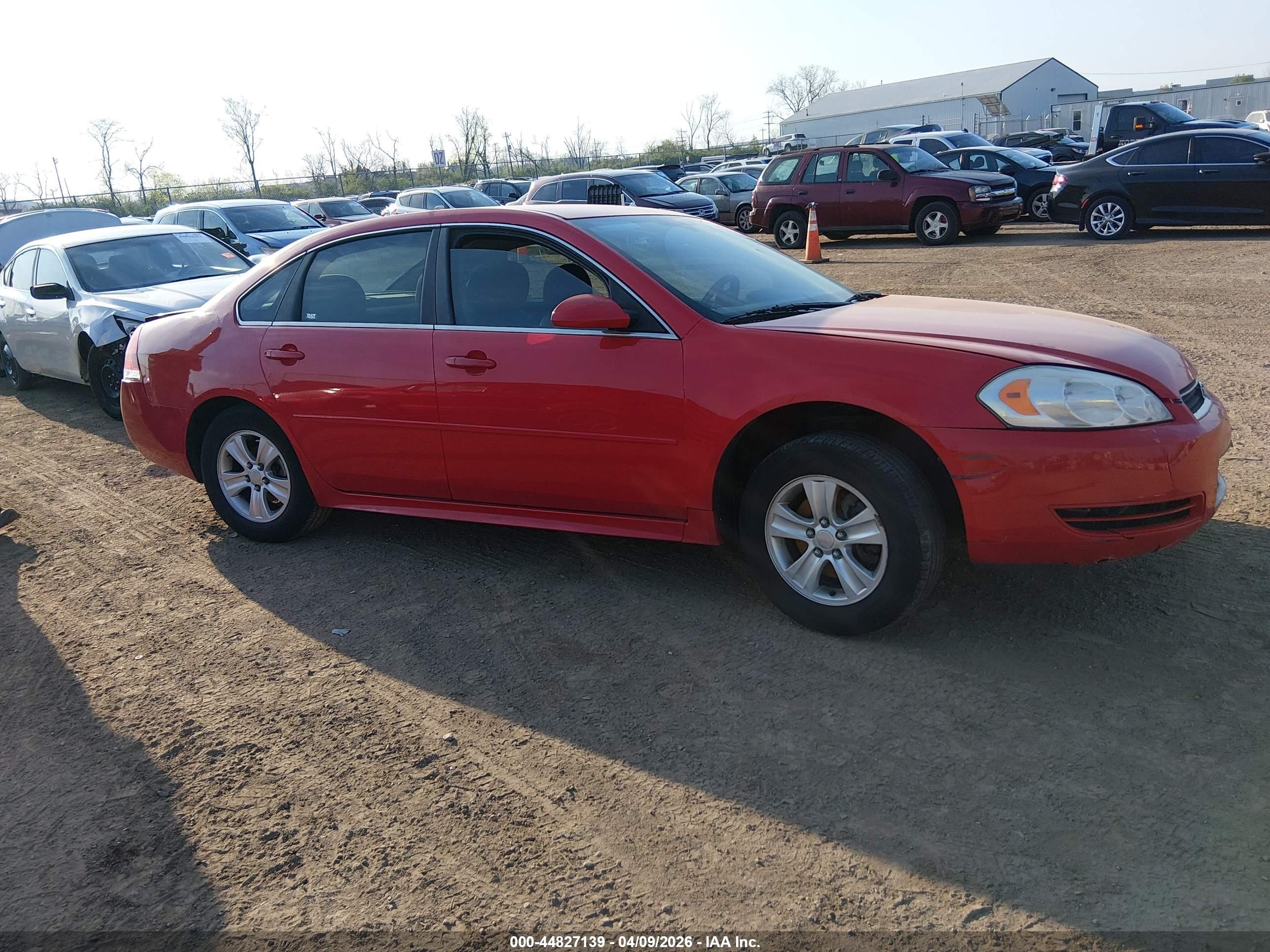 2012 Chevrolet Impala Ls Red vin: 2G1WF5E30C1158851