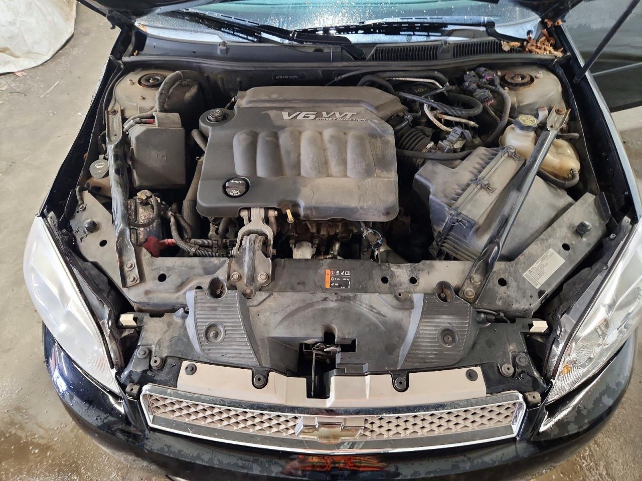 2012 Chevrolet Impala Ls Black vin: 2G1WF5E30C1302219