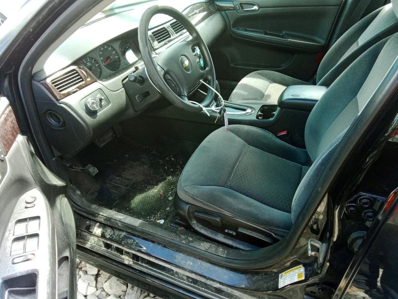 2012 Chevrolet Impala Ls Black vin: 2G1WF5E30C1302219