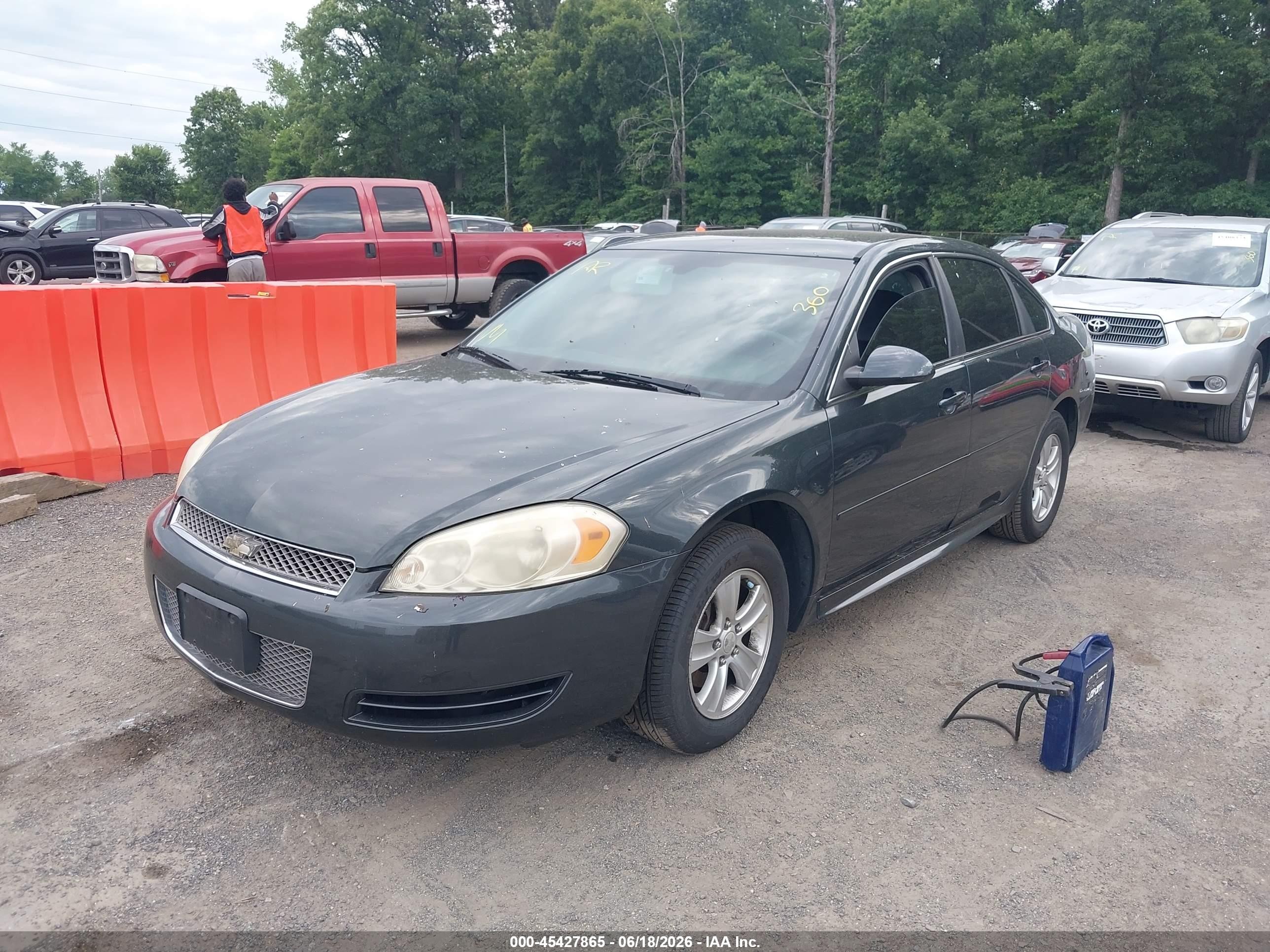 2013 Chevrolet Impala Ls Black vin: 2G1WF5E30D1237745