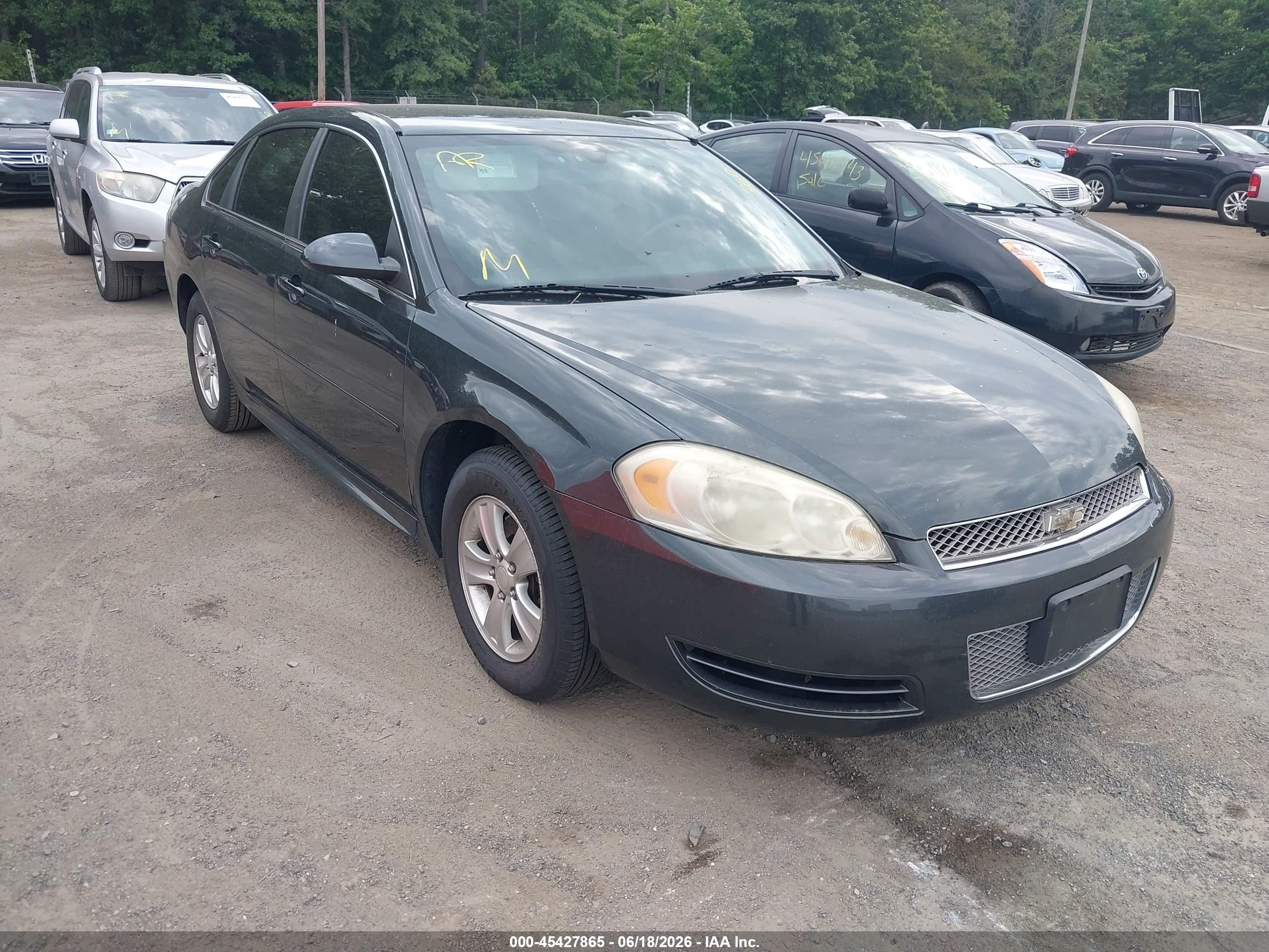 2013 Chevrolet Impala Ls Black vin: 2G1WF5E30D1237745