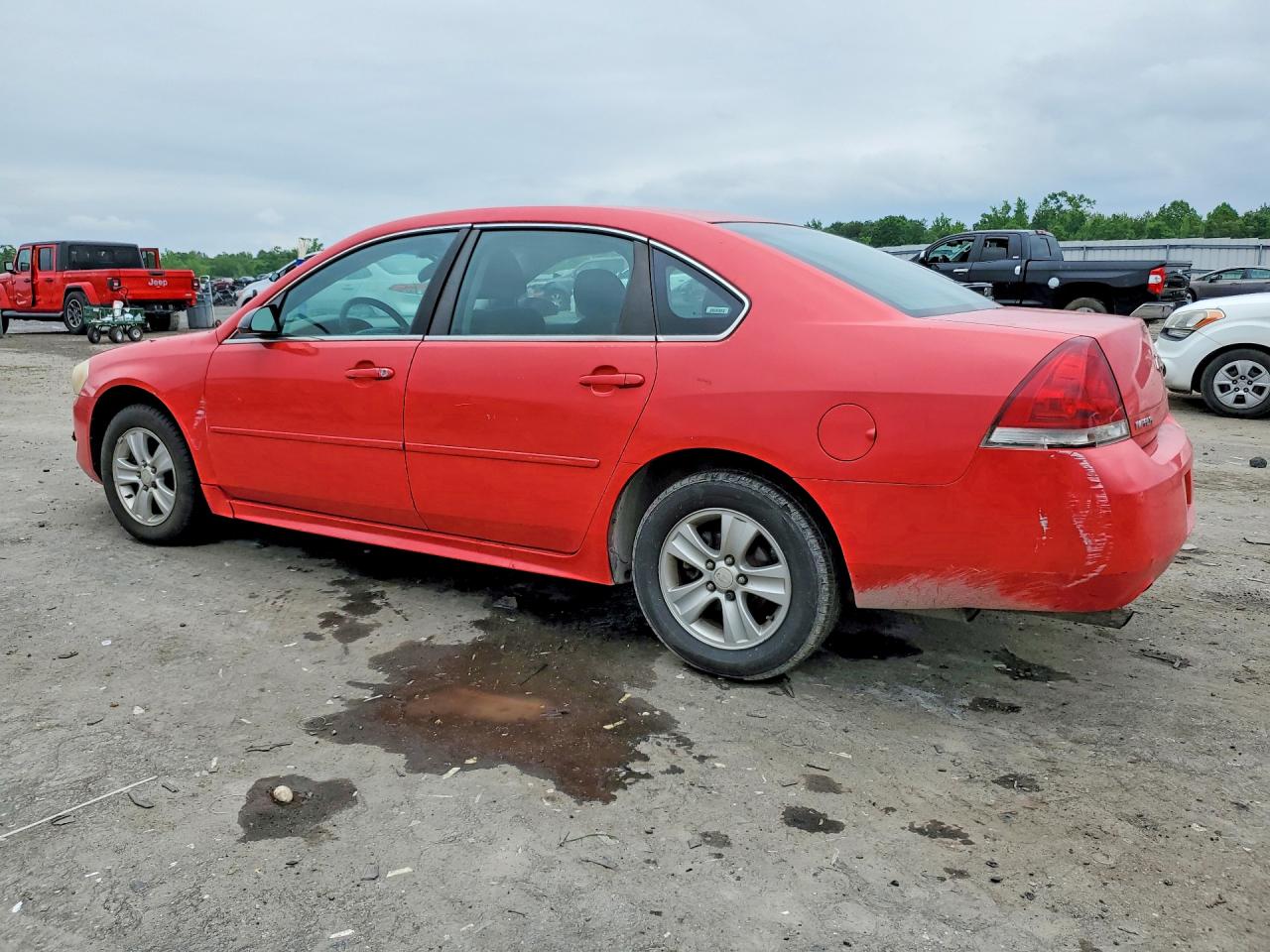 2013 Chevrolet Impala Ls Red vin: 2G1WF5E30D1249443