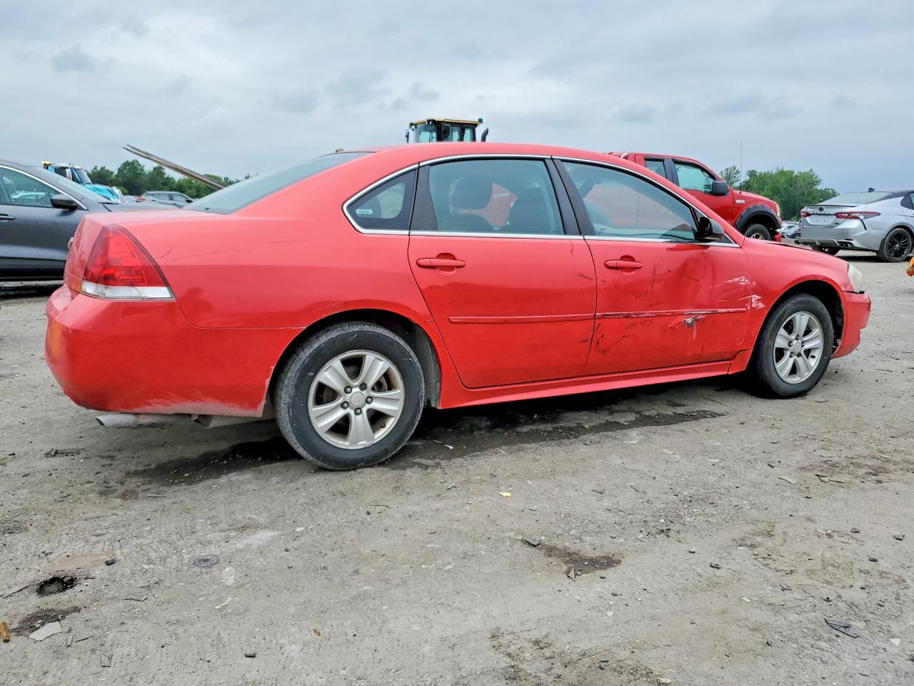 2013 Chevrolet Impala Ls Red vin: 2G1WF5E30D1249443
