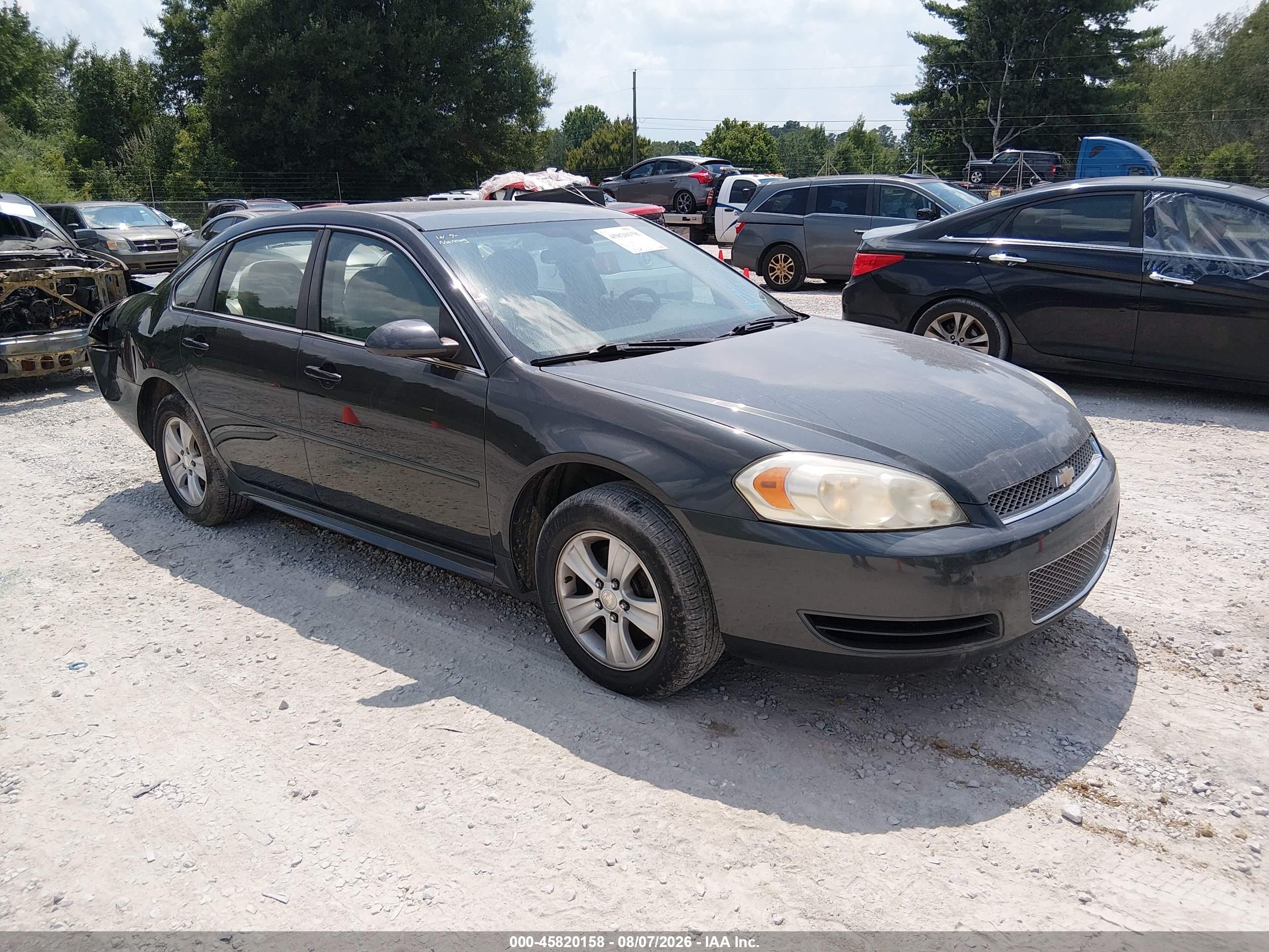 2013 Chevrolet Impala Ls Black vin: 2G1WF5E30D1256375