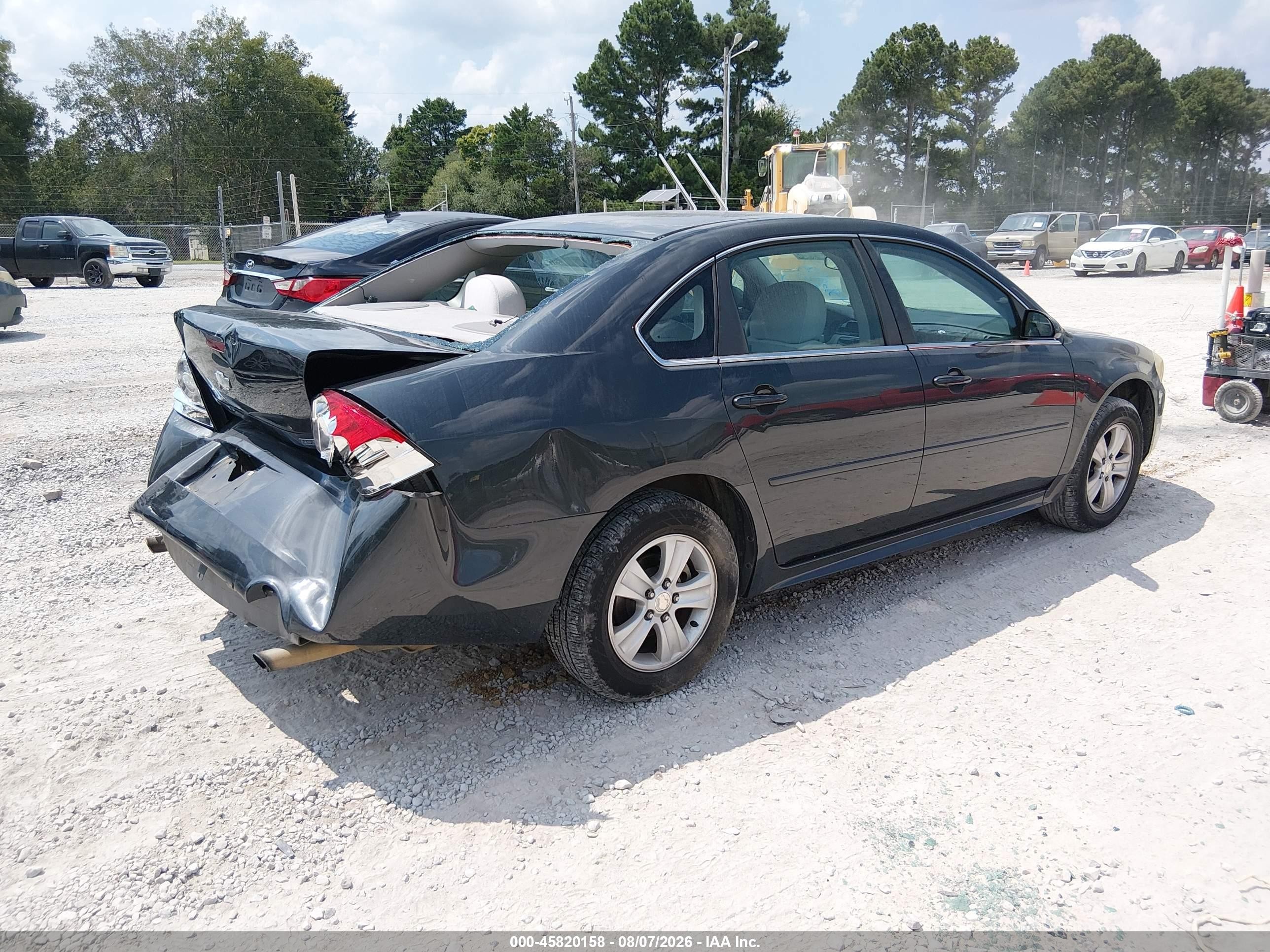 2013 Chevrolet Impala Ls Black vin: 2G1WF5E30D1256375