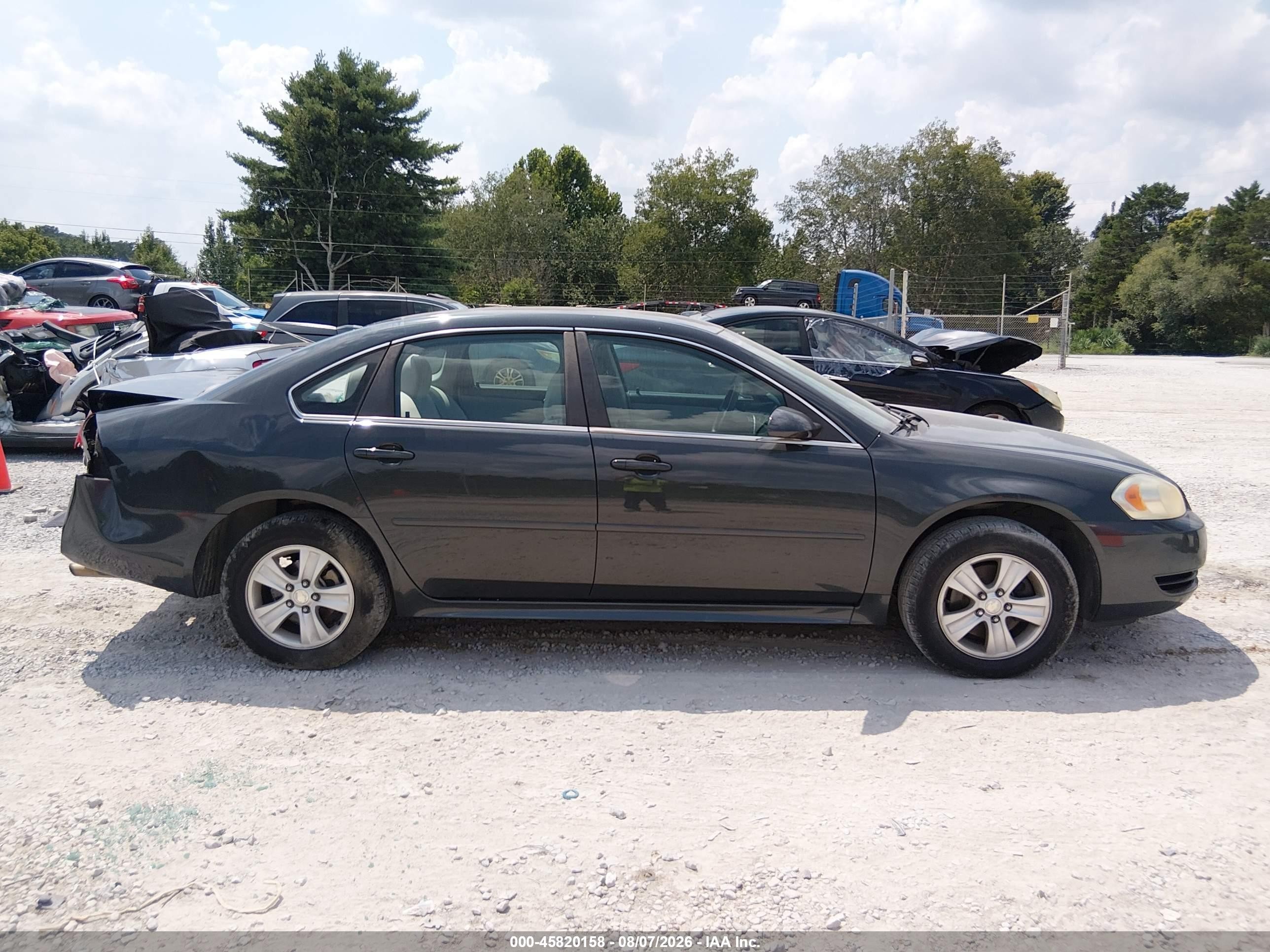 2013 Chevrolet Impala Ls Black vin: 2G1WF5E30D1256375