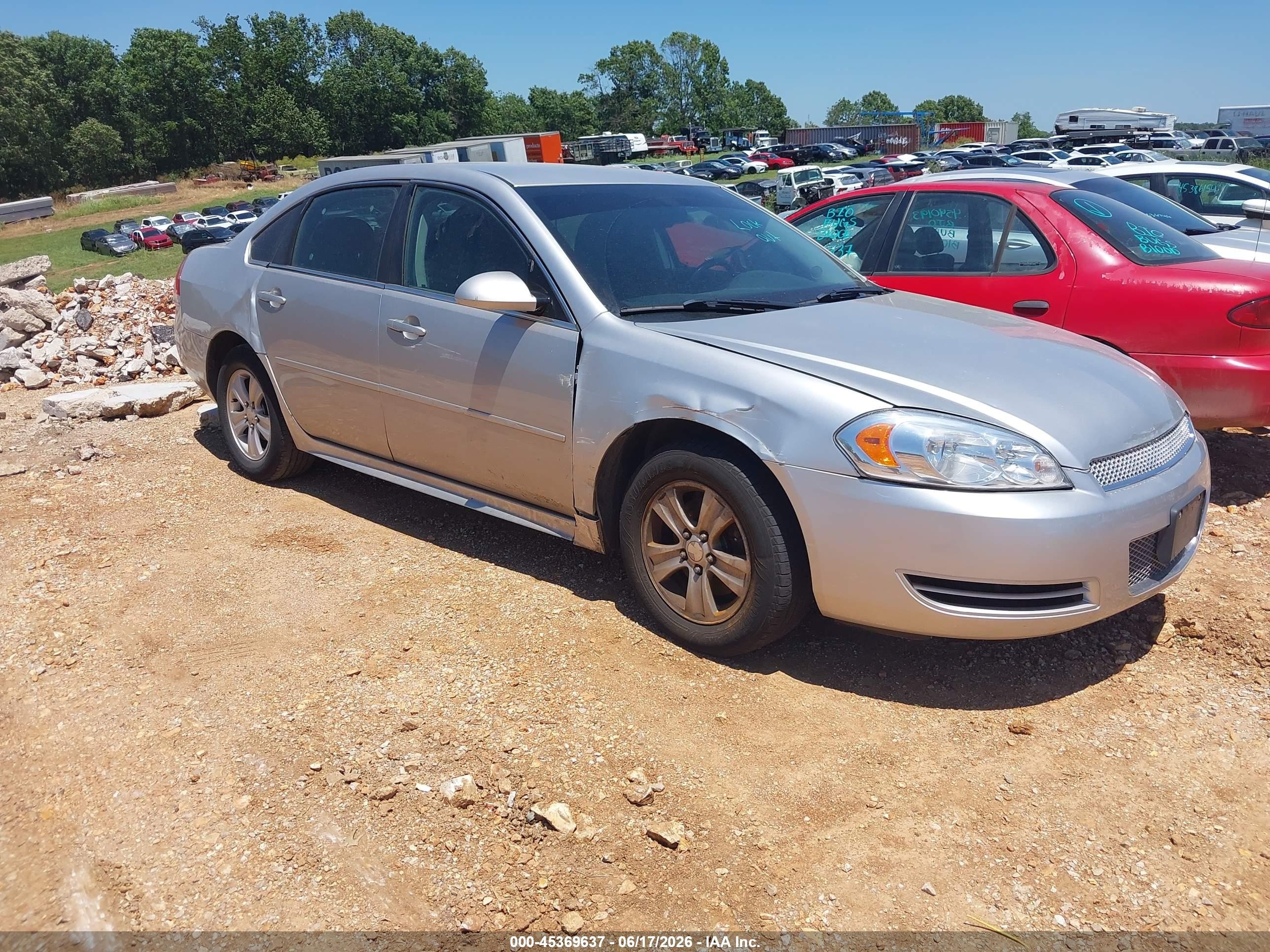 2012 Chevrolet Impala Ls Silver vin: 2G1WF5E31C1285821
