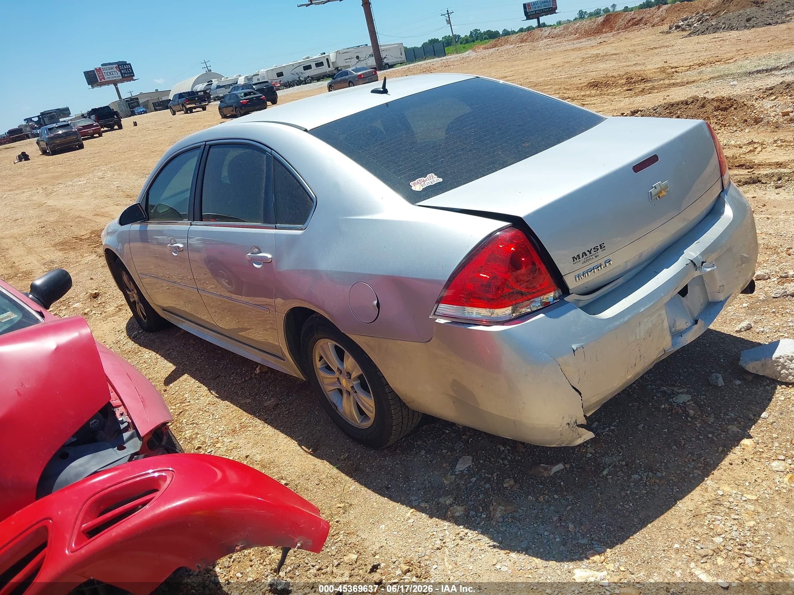 2012 Chevrolet Impala Ls Silver vin: 2G1WF5E31C1285821