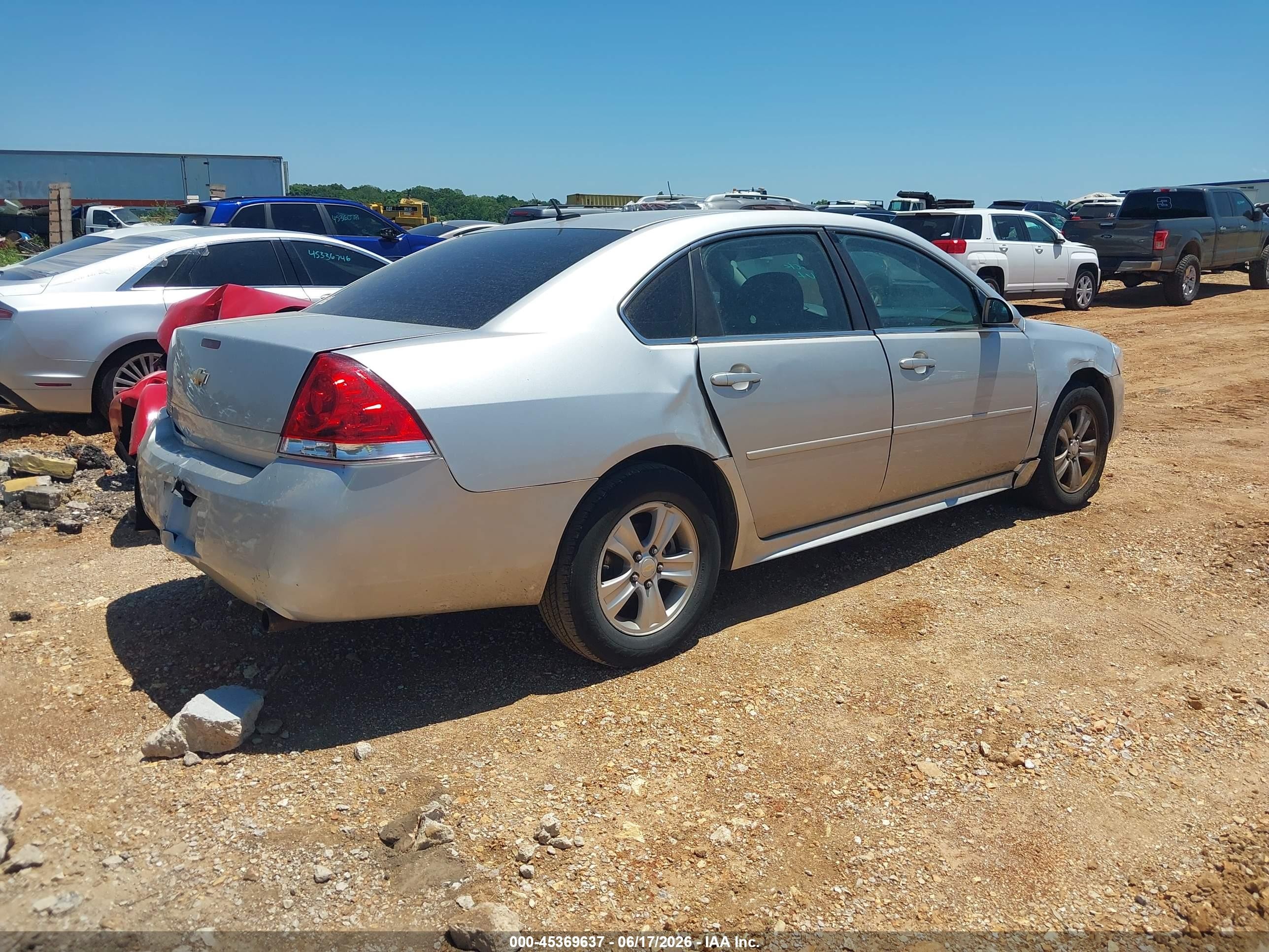 2012 Chevrolet Impala Ls Silver vin: 2G1WF5E31C1285821