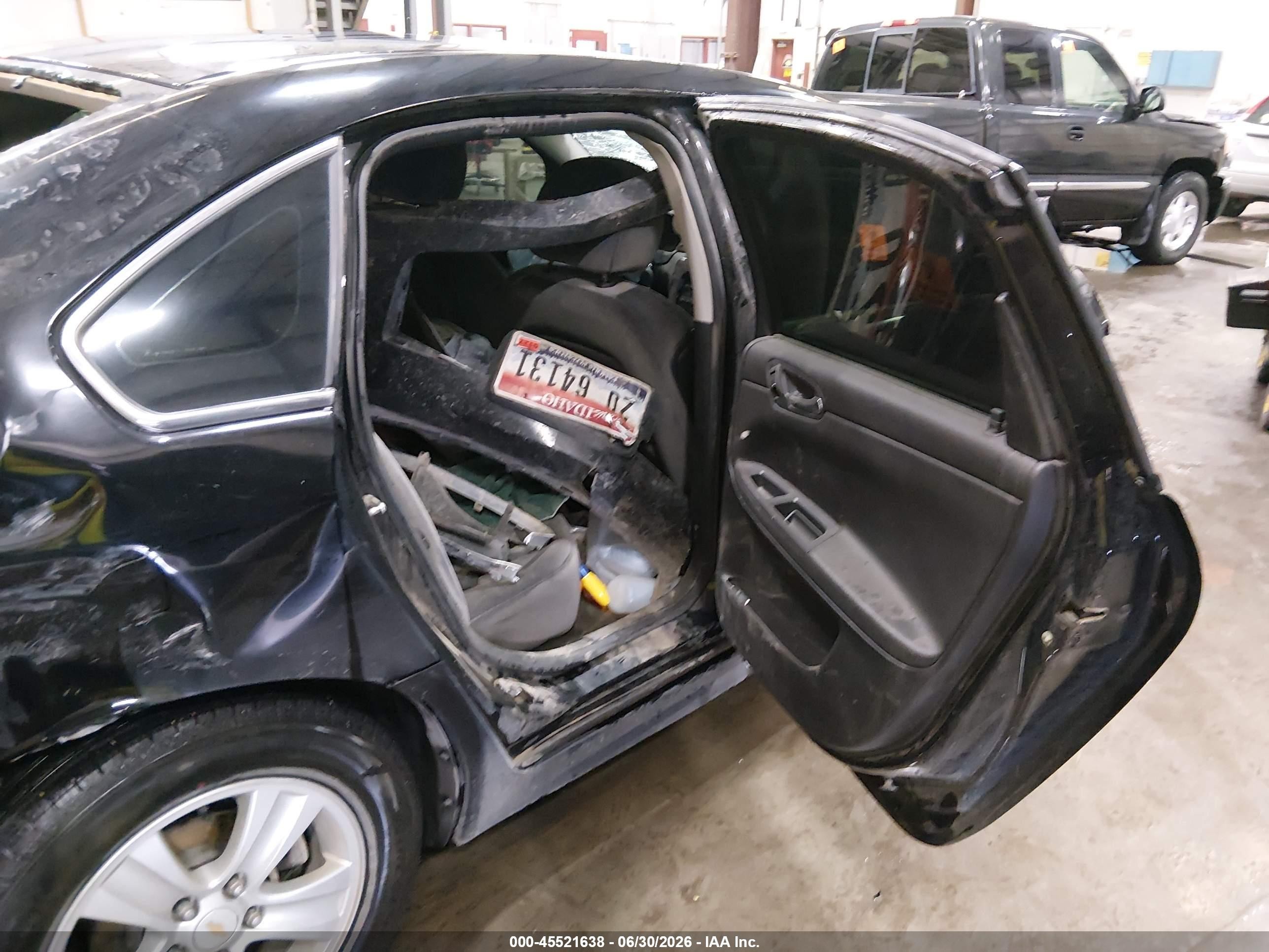 2012 Chevrolet Impala Ls Black vin: 2G1WF5E31C1312046