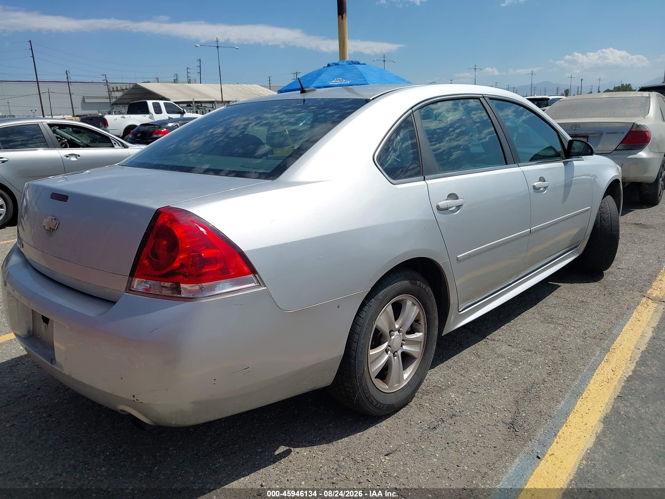 2012 Chevrolet Impala Ls Gray vin: 2G1WF5E31C1323967