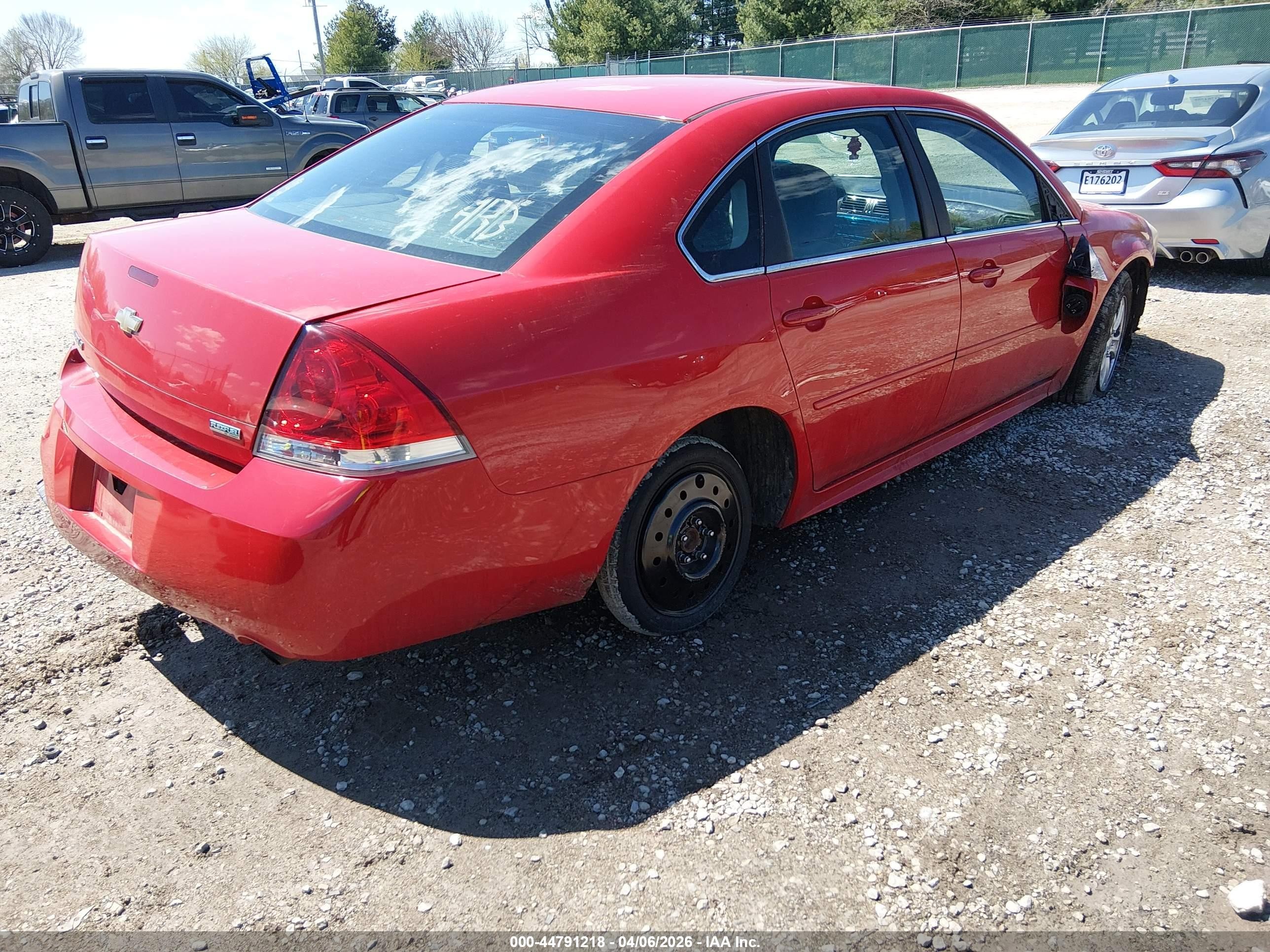 2012 Chevrolet Impala Ls Красный vin: 2G1WF5E32C1116004
