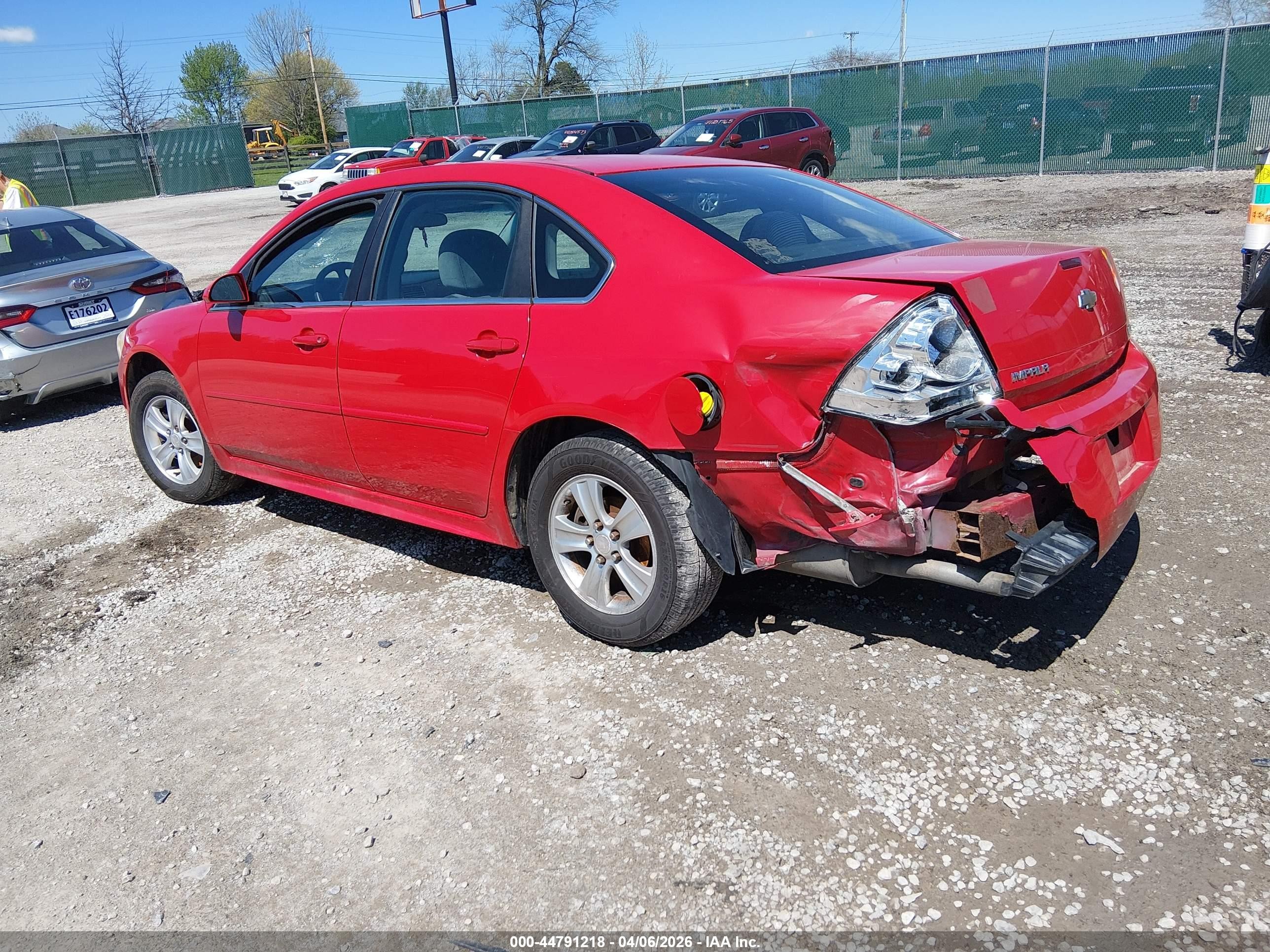 2012 Chevrolet Impala Ls Красный vin: 2G1WF5E32C1116004
