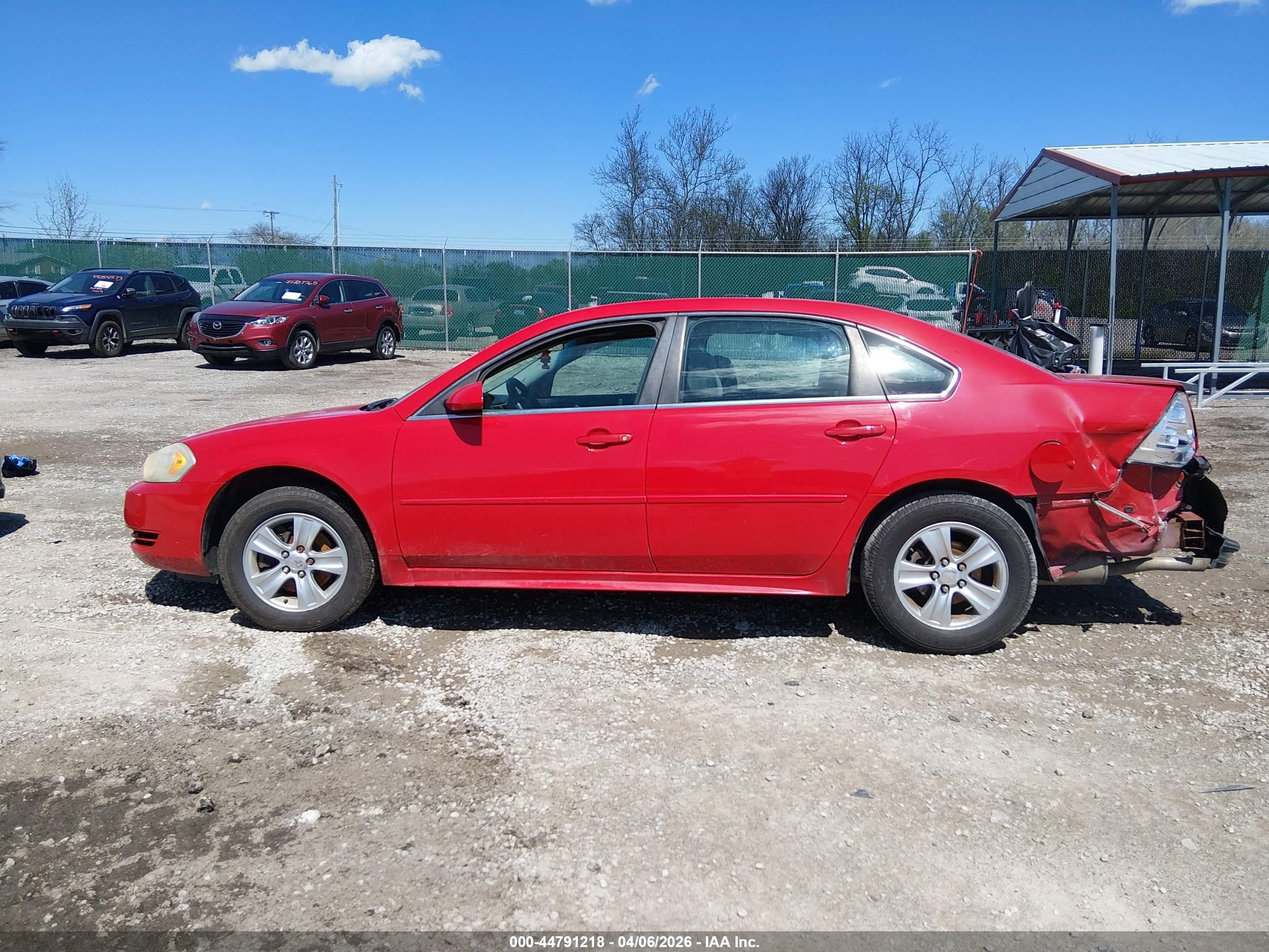 2012 Chevrolet Impala Ls Красный vin: 2G1WF5E32C1116004