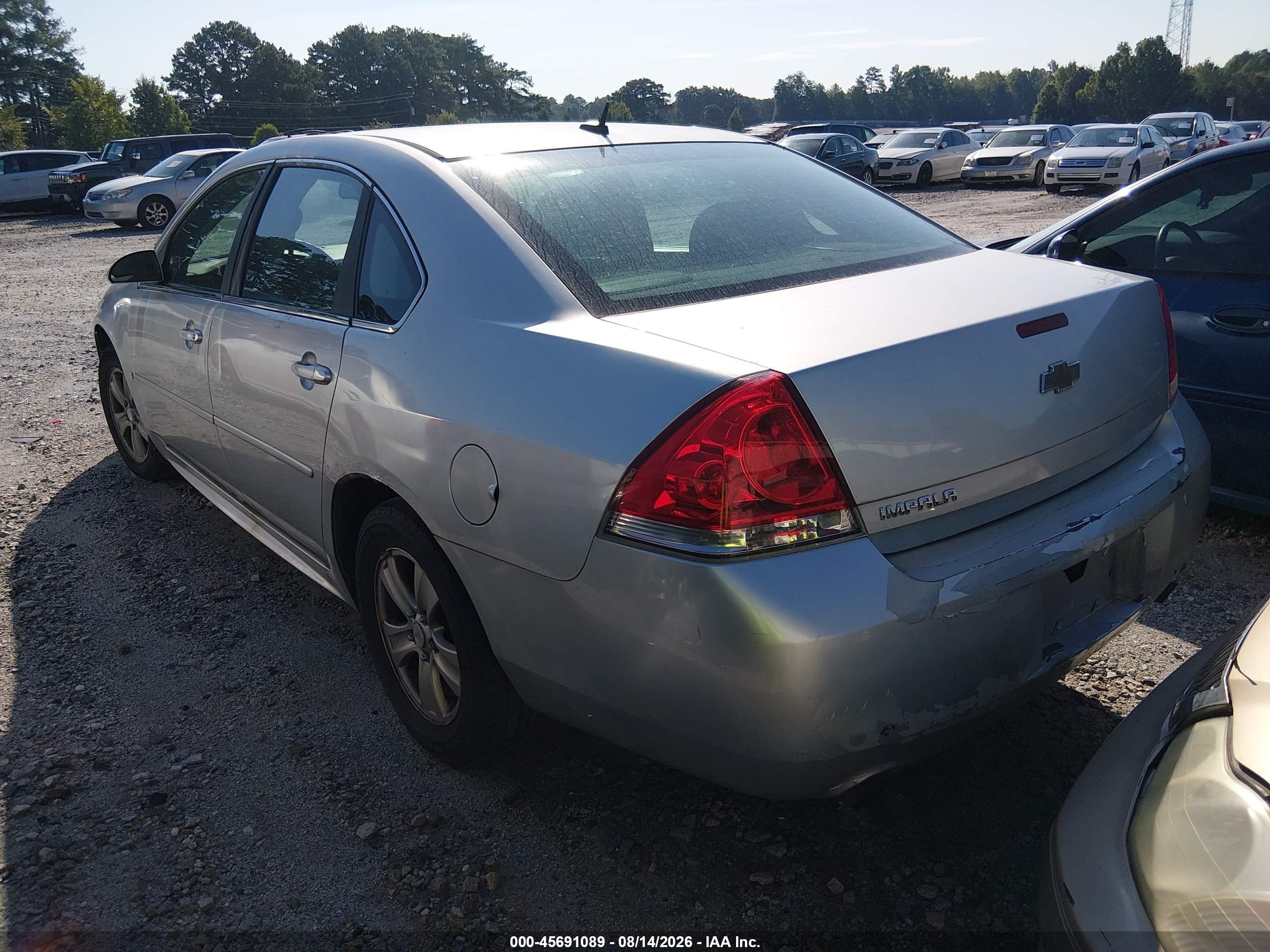 2012 Chevrolet Impala Ls Silver vin: 2G1WF5E33C1122748